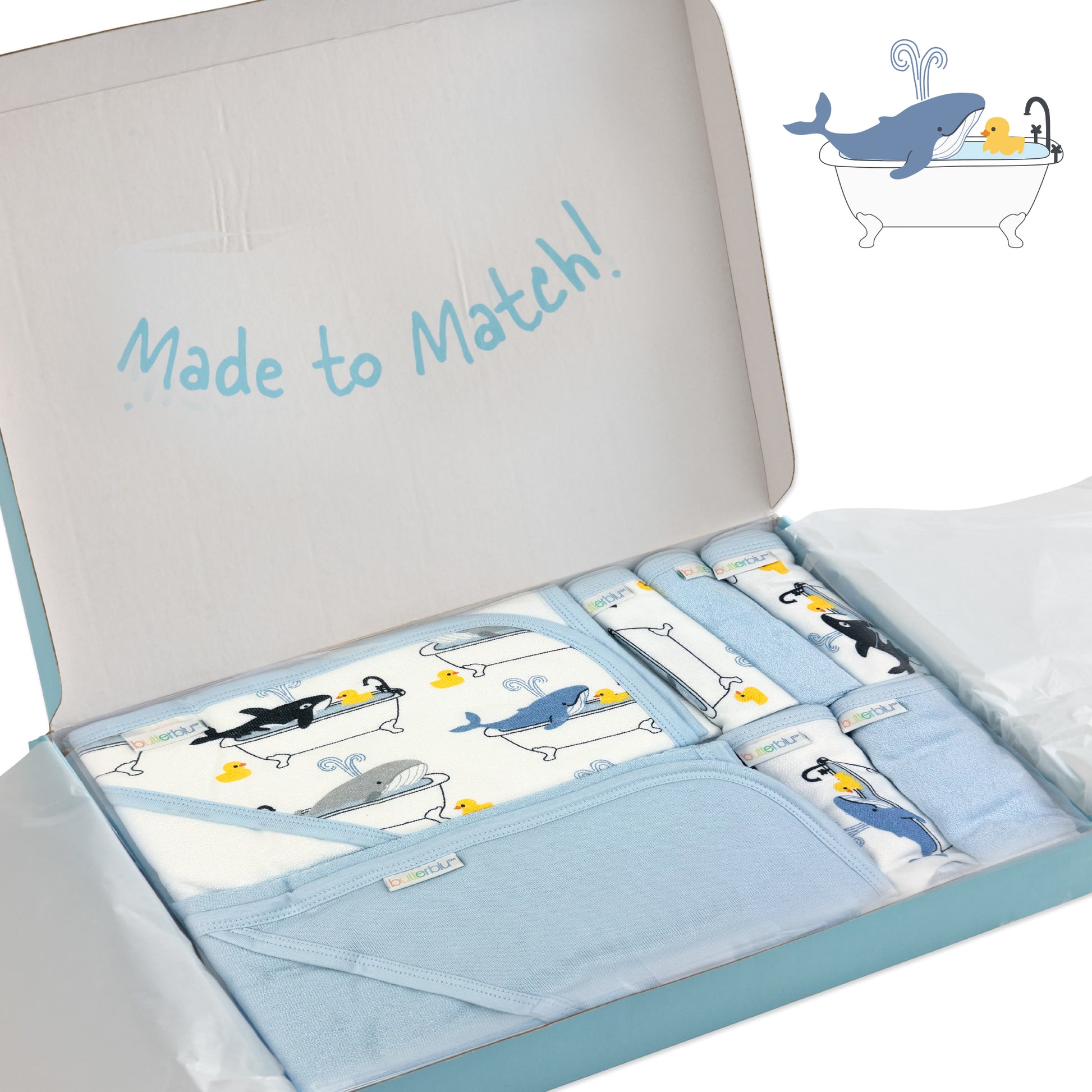 Gift set packaged neatly into Gift box, with Made to match logo printed on