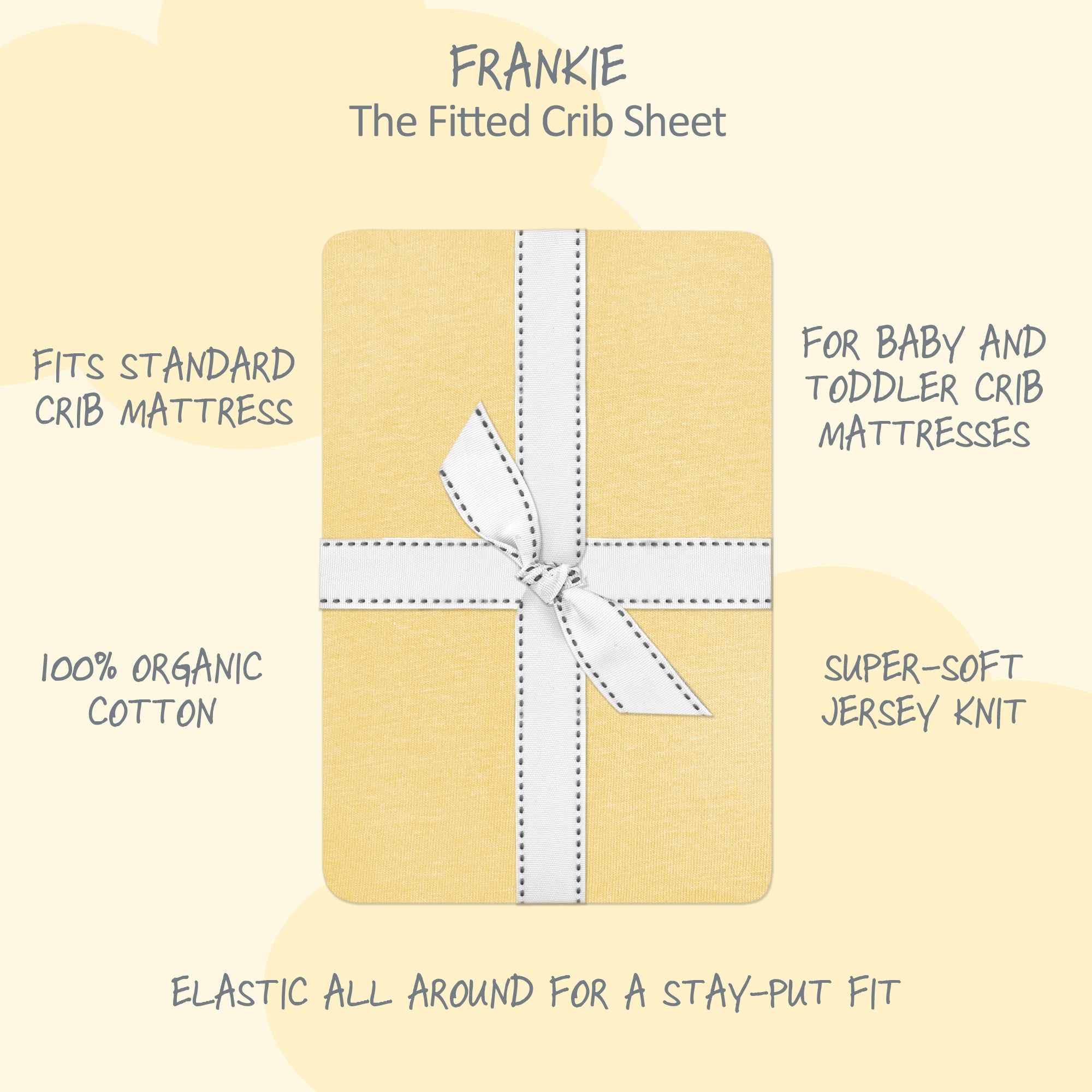 FRANKIE Fitted Crib Sheet