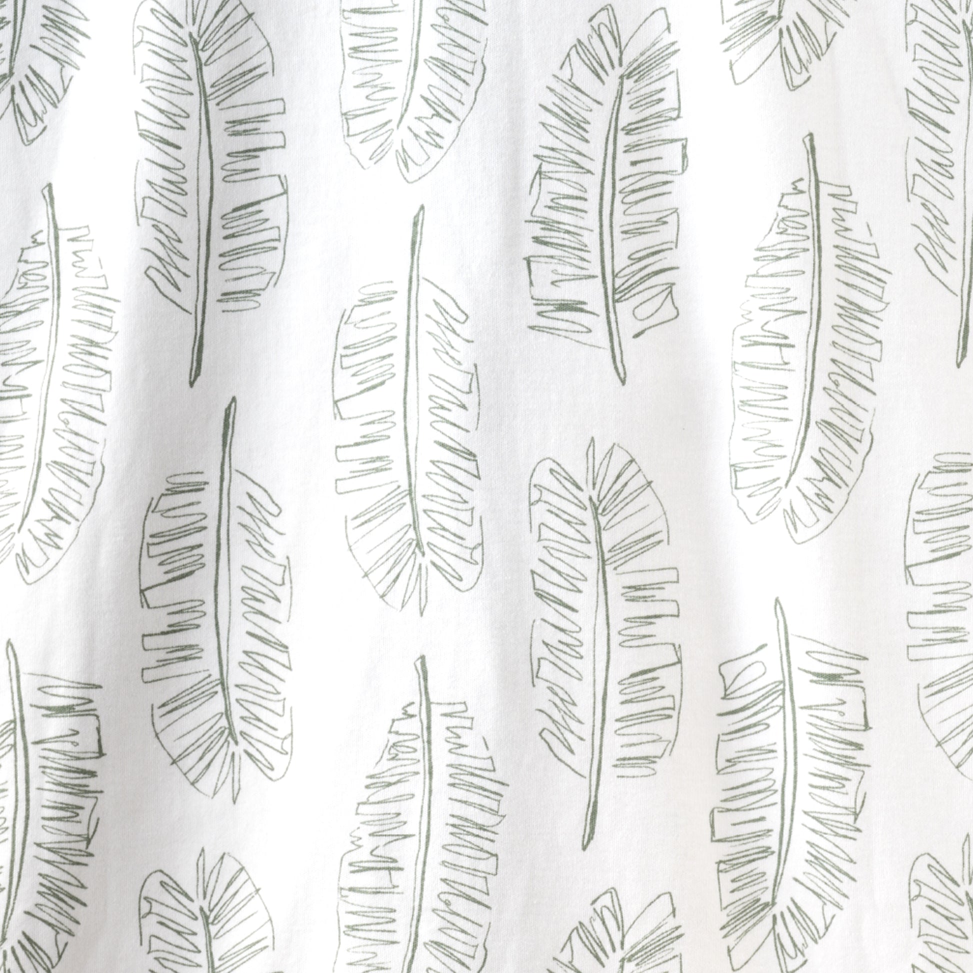 Butterblu Frankie fitted crib sheet in Fern Feather — GOTS-certified organic cotton crib sheet for standard cribs