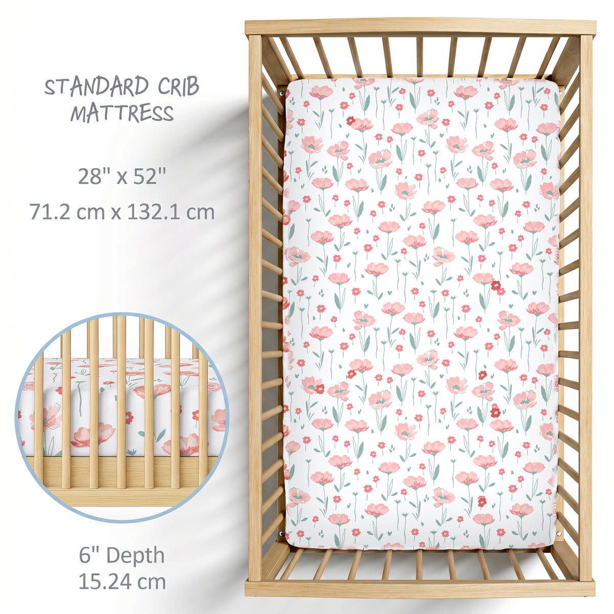 FRANKIE Fitted Crib Sheet