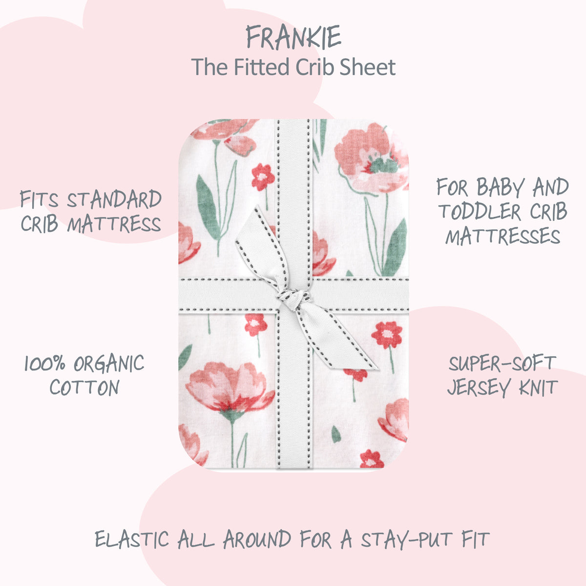 FRANKIE 2-Pack Fitted Crib Sheet