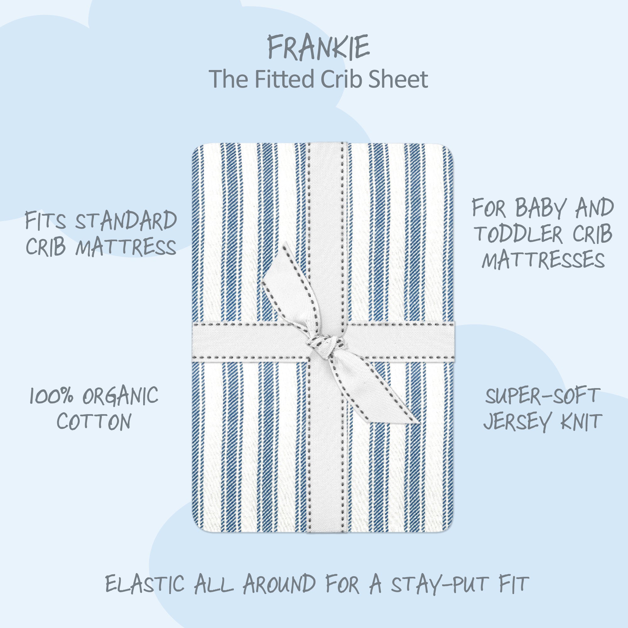 FRANKIE Fitted Crib Sheet