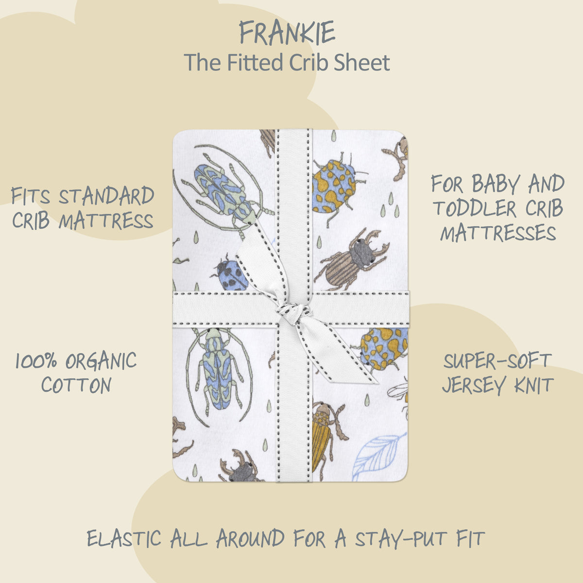 FRANKIE 2-Pack Fitted Crib Sheet
