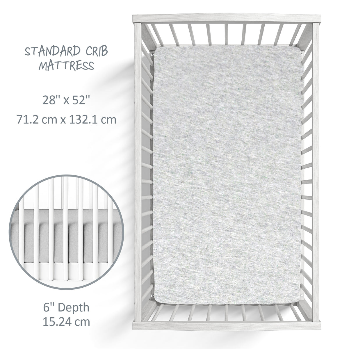 FRANKIE 2-Pack Fitted Crib Sheet