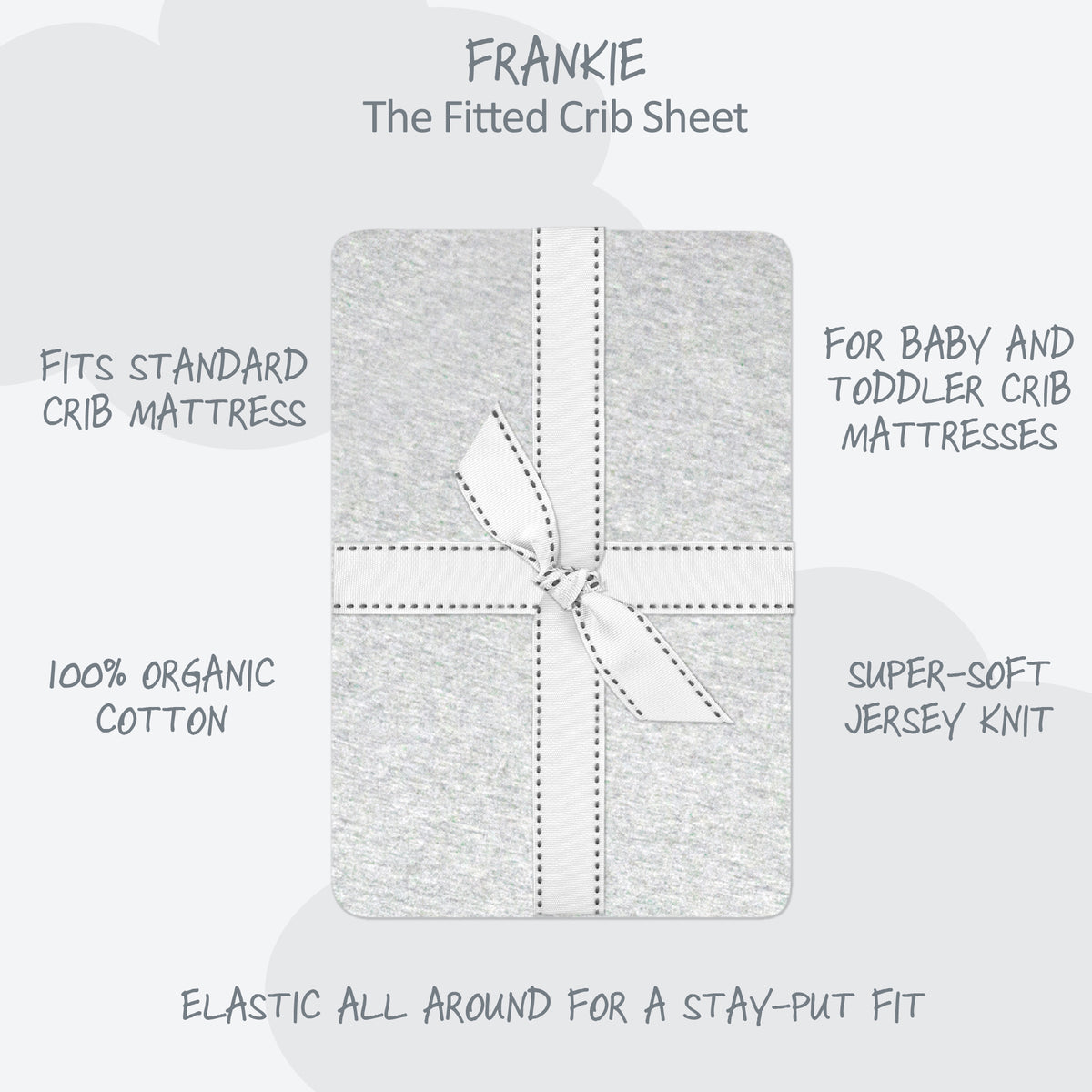 FRANKIE 2-Pack Fitted Crib Sheet