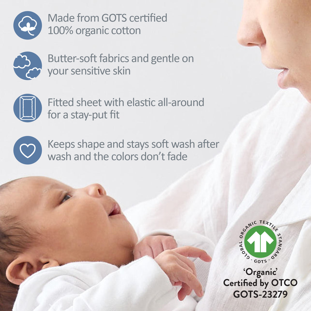 FRANKIE 2-Pack Fitted Crib Sheet
