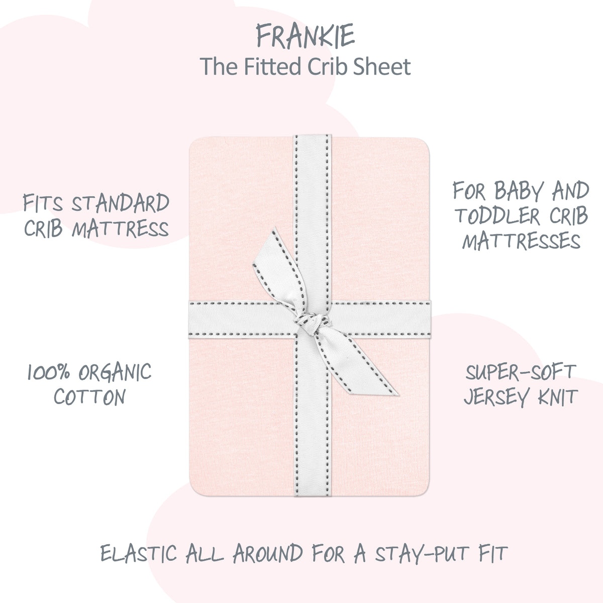 FRANKIE Fitted Crib Sheet