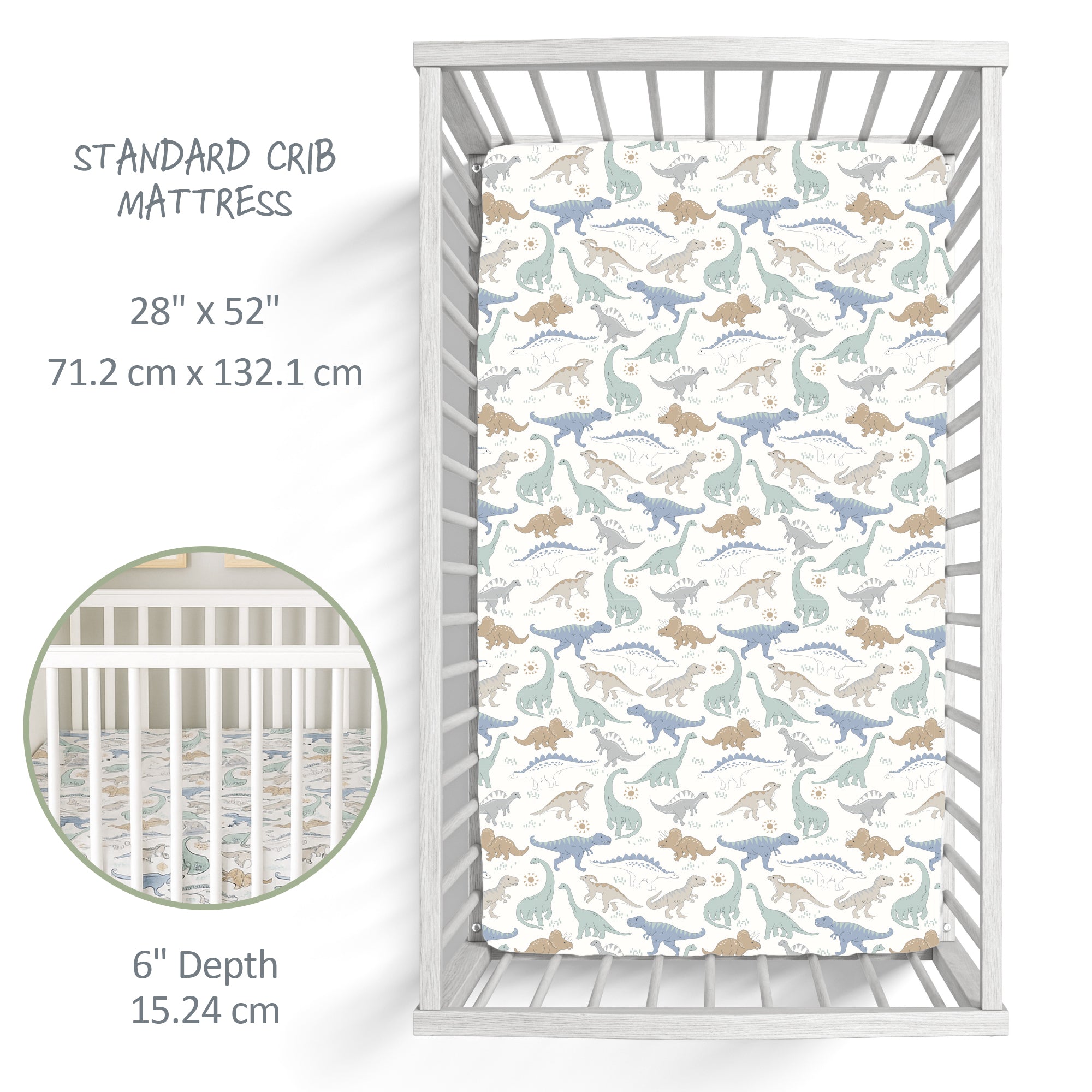 FRANKIE Fitted Crib Sheet