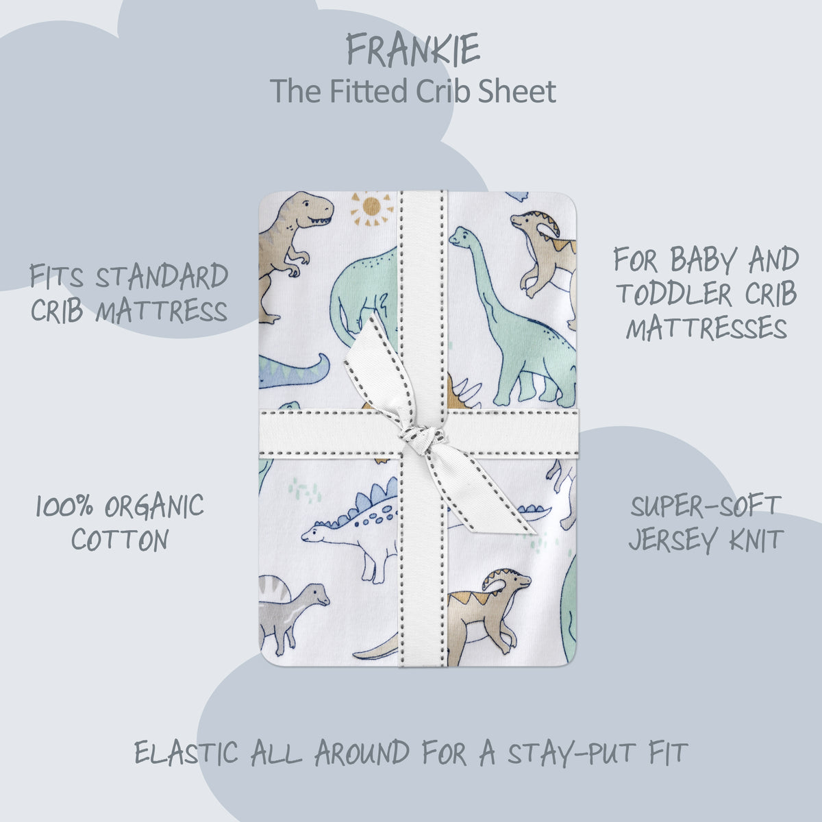 FRANKIE 2-Pack Fitted Crib Sheet