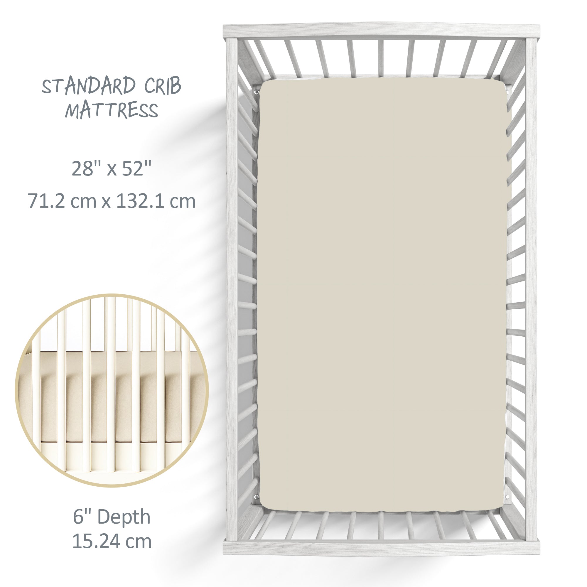 FRANKIE Fitted Crib Sheet