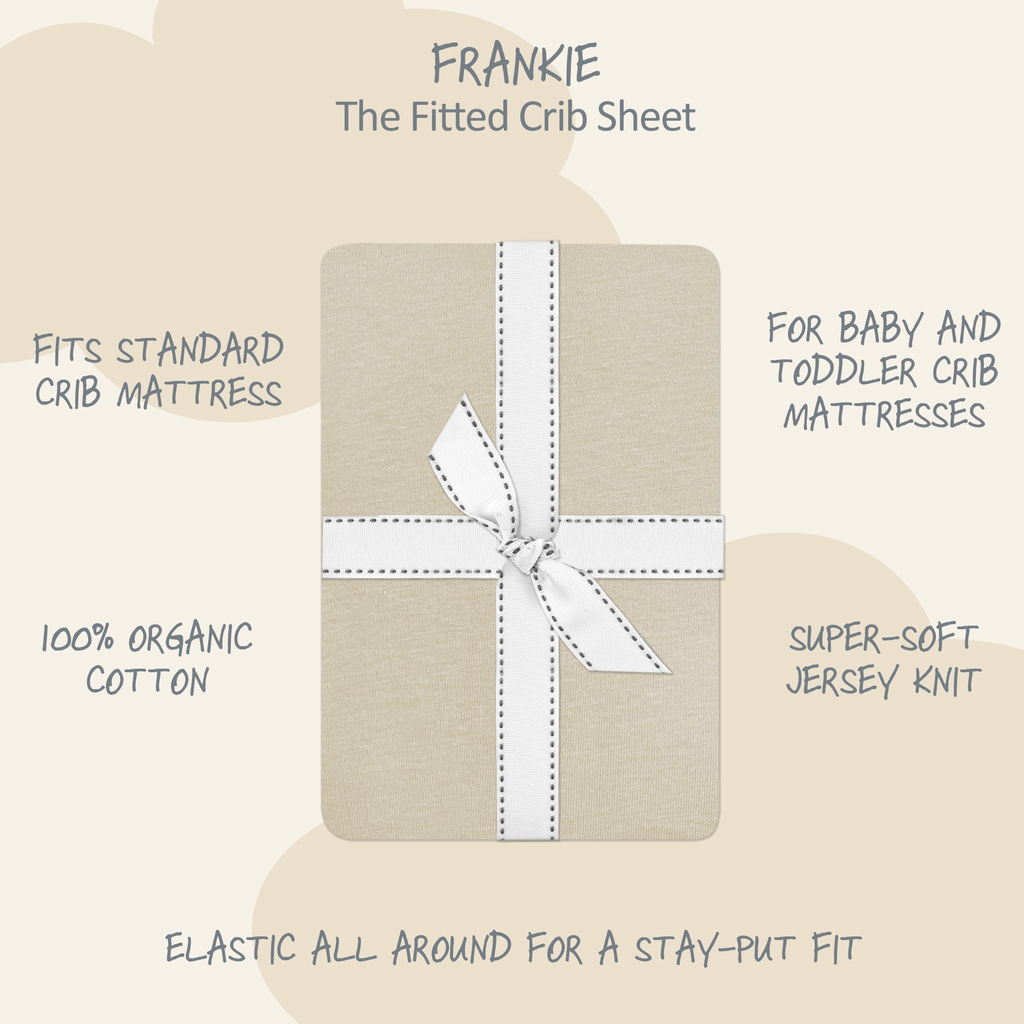 FRANKIE Fitted Crib Sheet