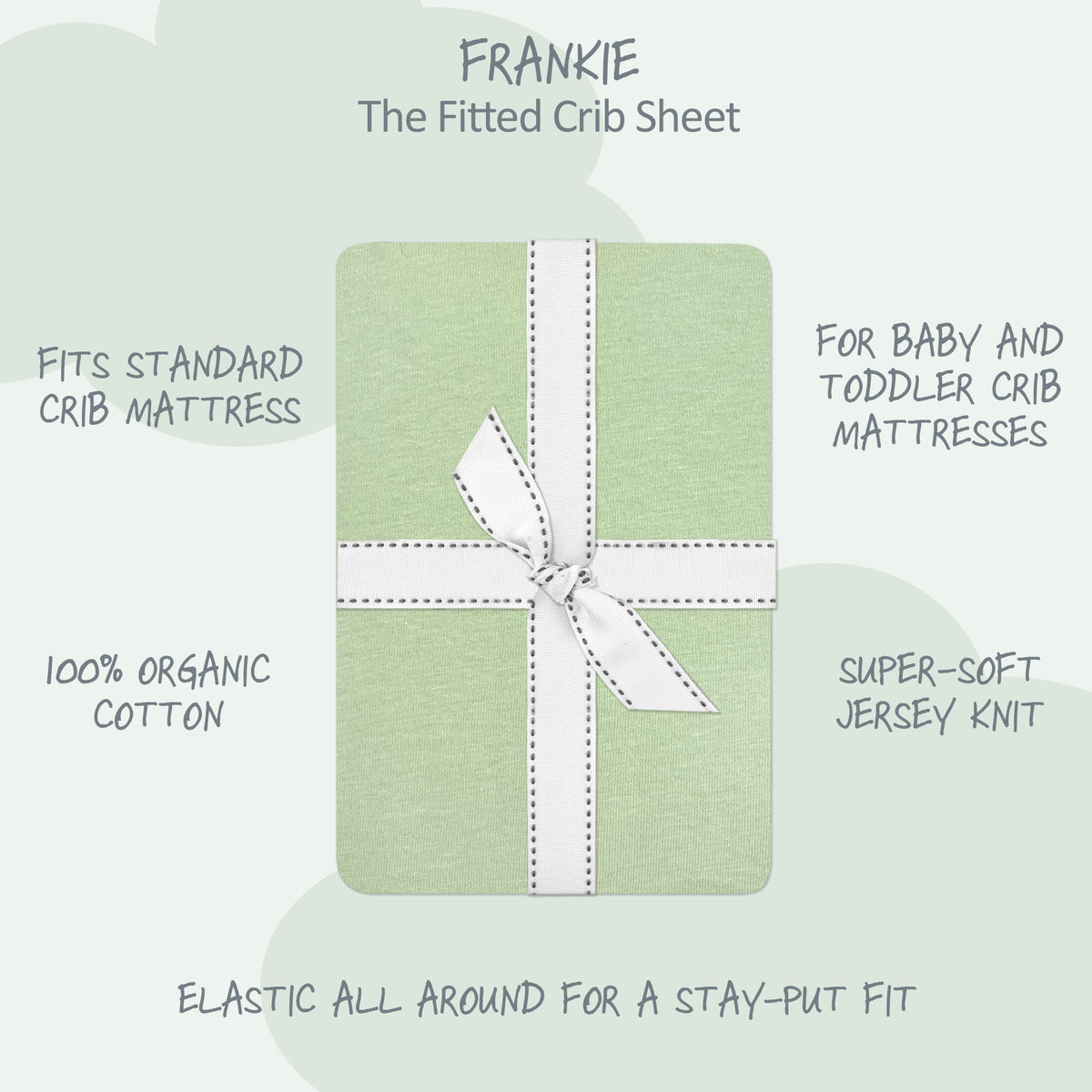 FRANKIE 2-Pack Fitted Crib Sheet