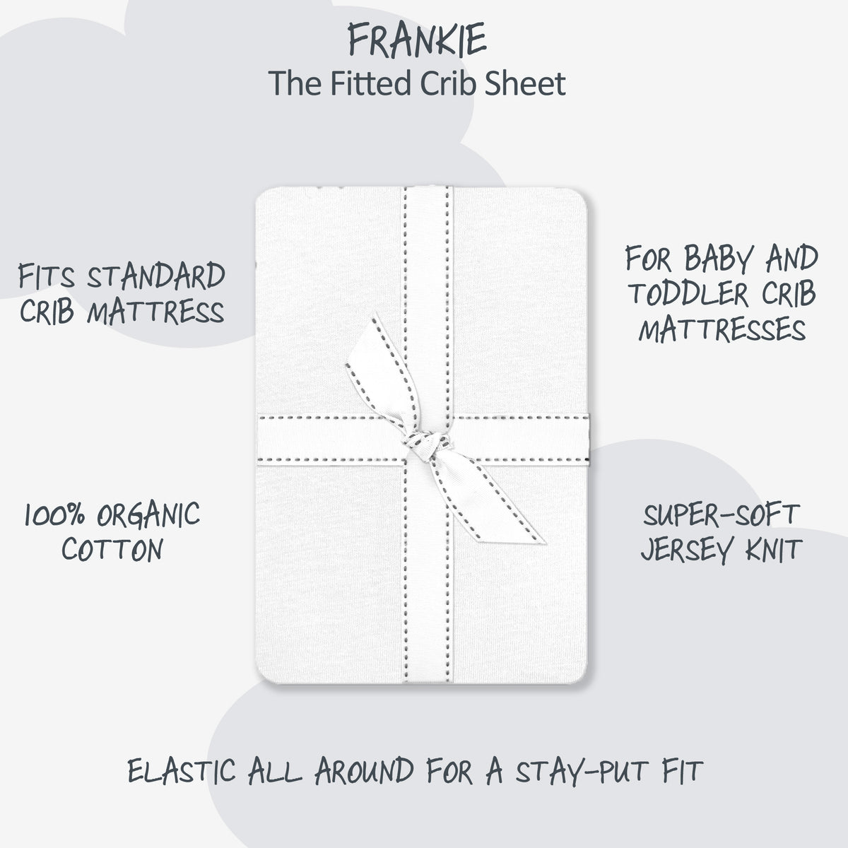 FRANKIE 2-Pack Fitted Crib Sheet