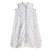 Baby sleeping bag with animal pattern on a white background
