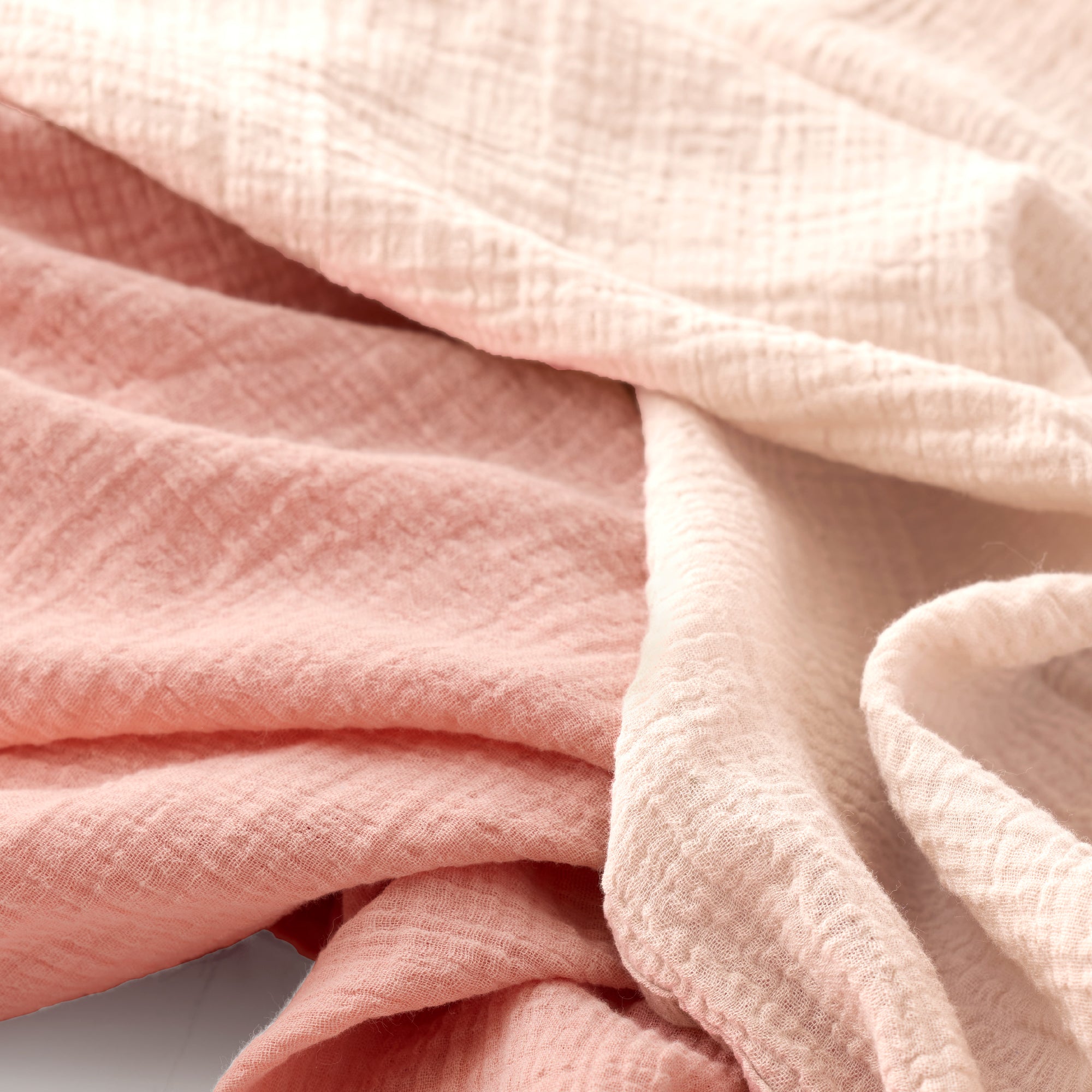 Close-up of pink textured fabric