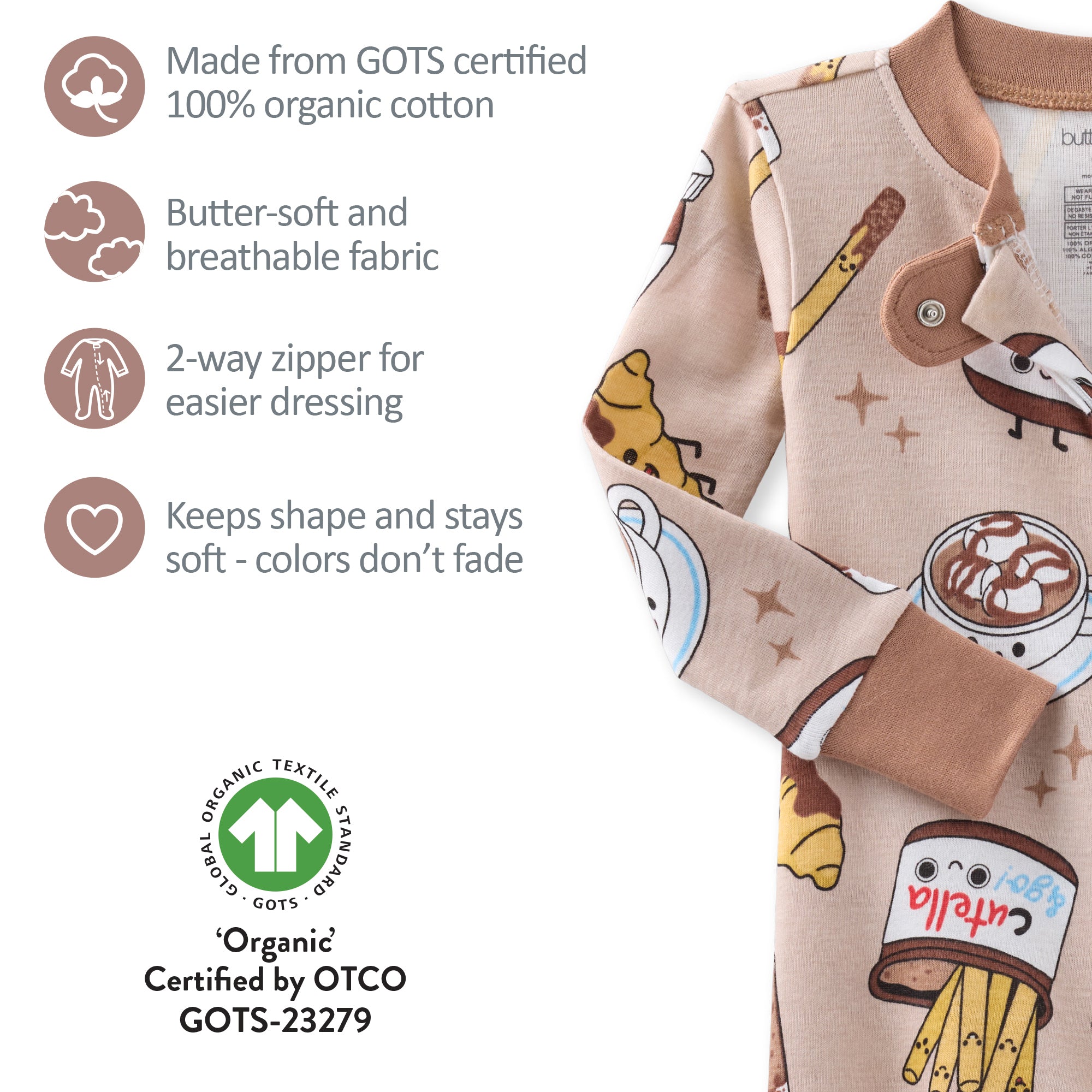 CRUZ Snug Fit Footed Sleeper