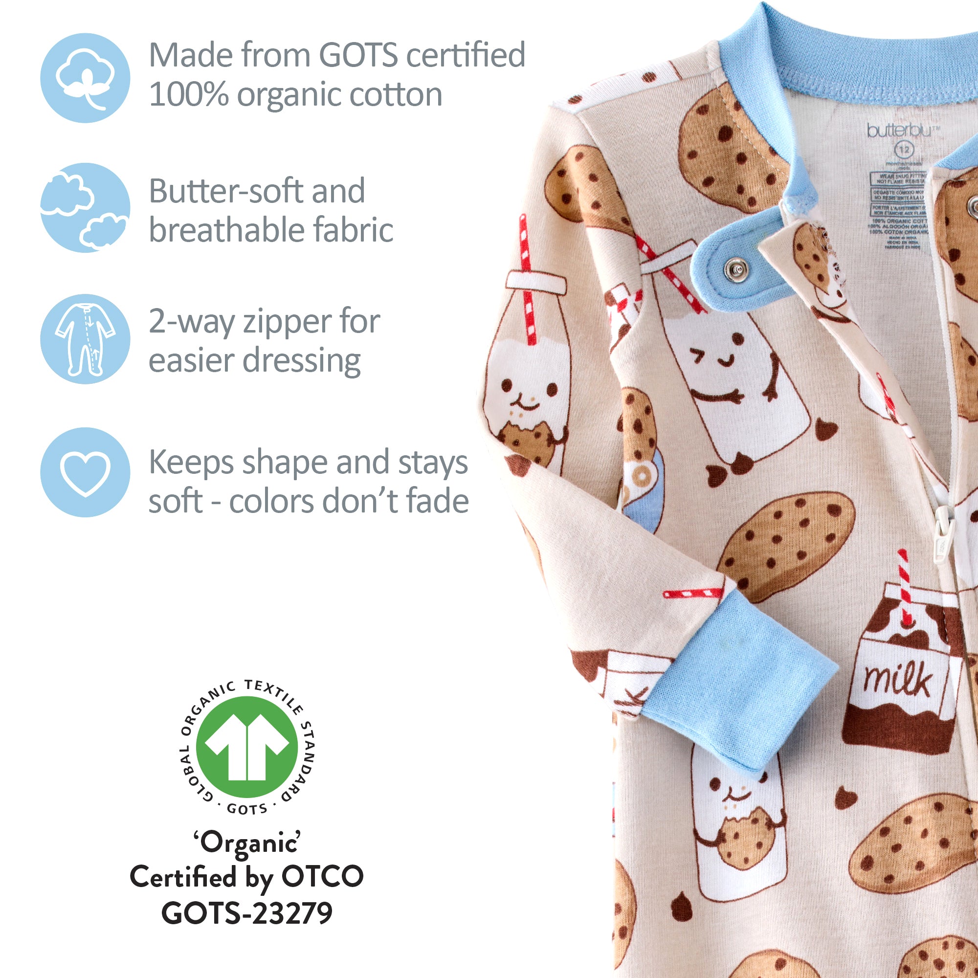 CRUZ Snug Fit Footed Sleeper