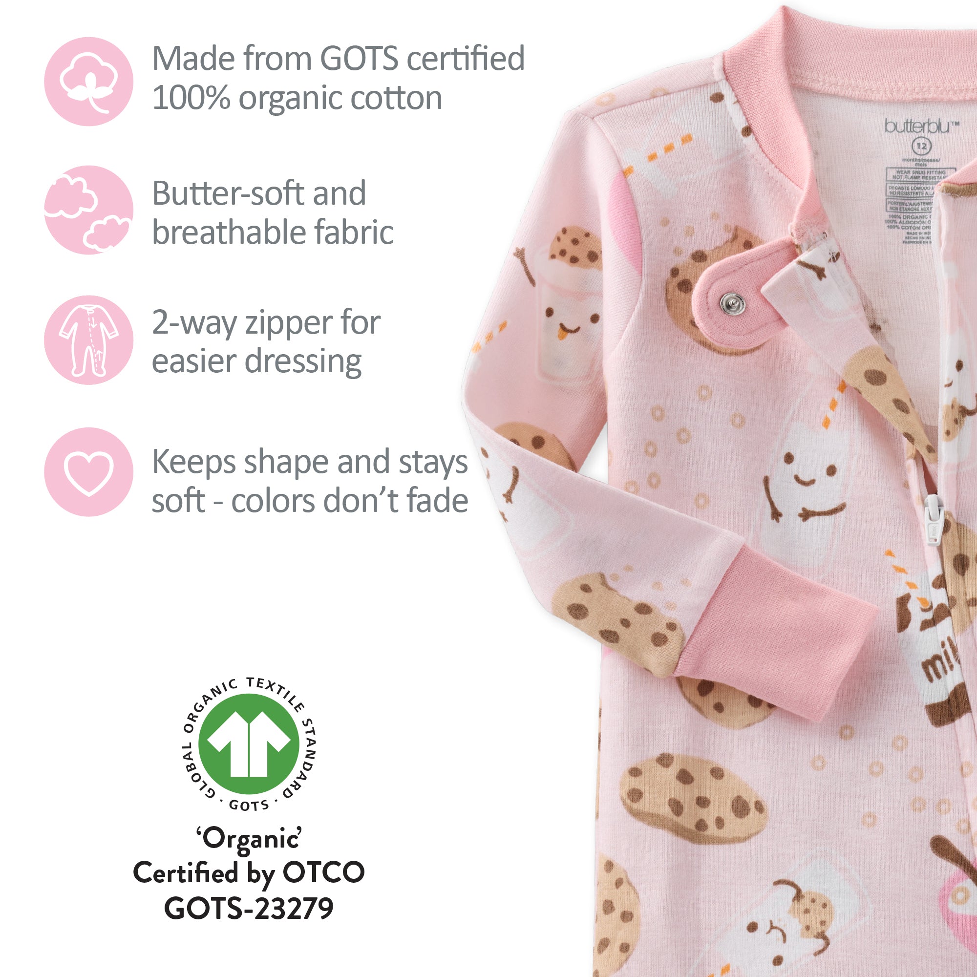 CRUZ Snug Fit Footed Sleeper
