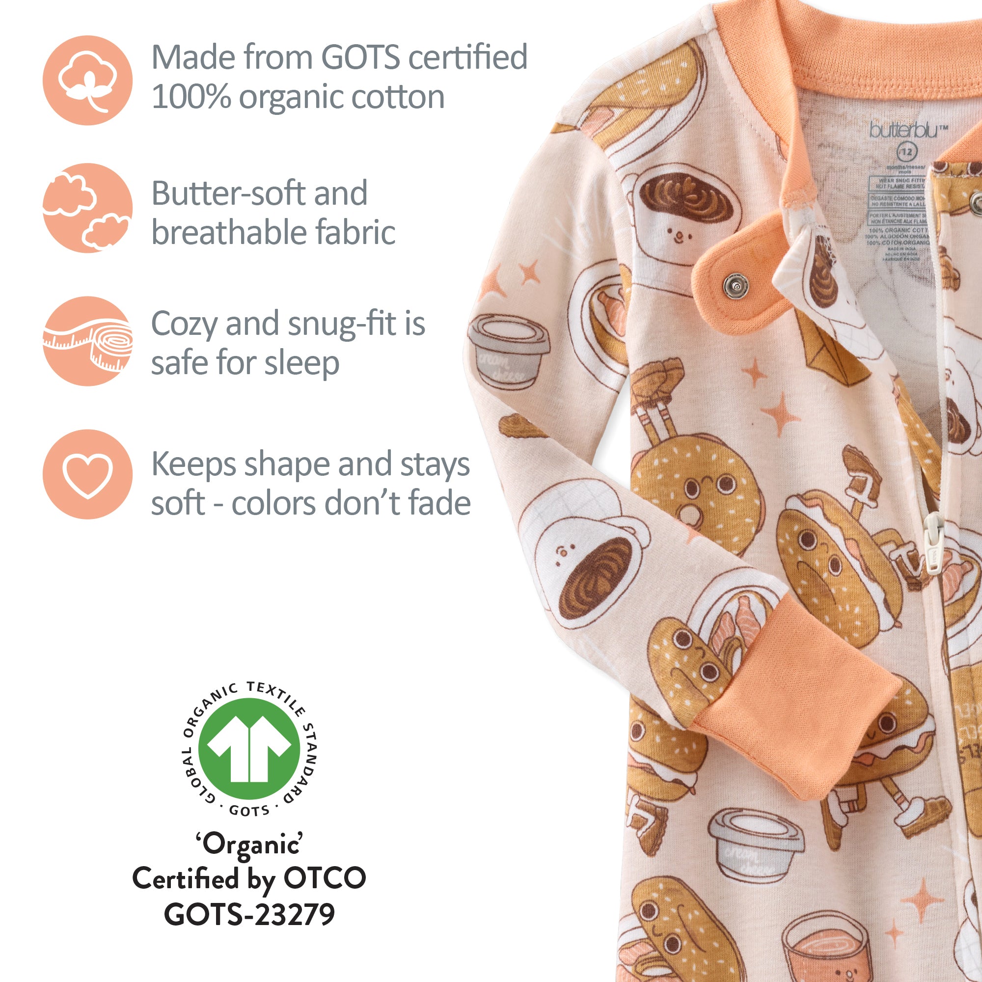 CRUZ Snug Fit Footed Sleeper