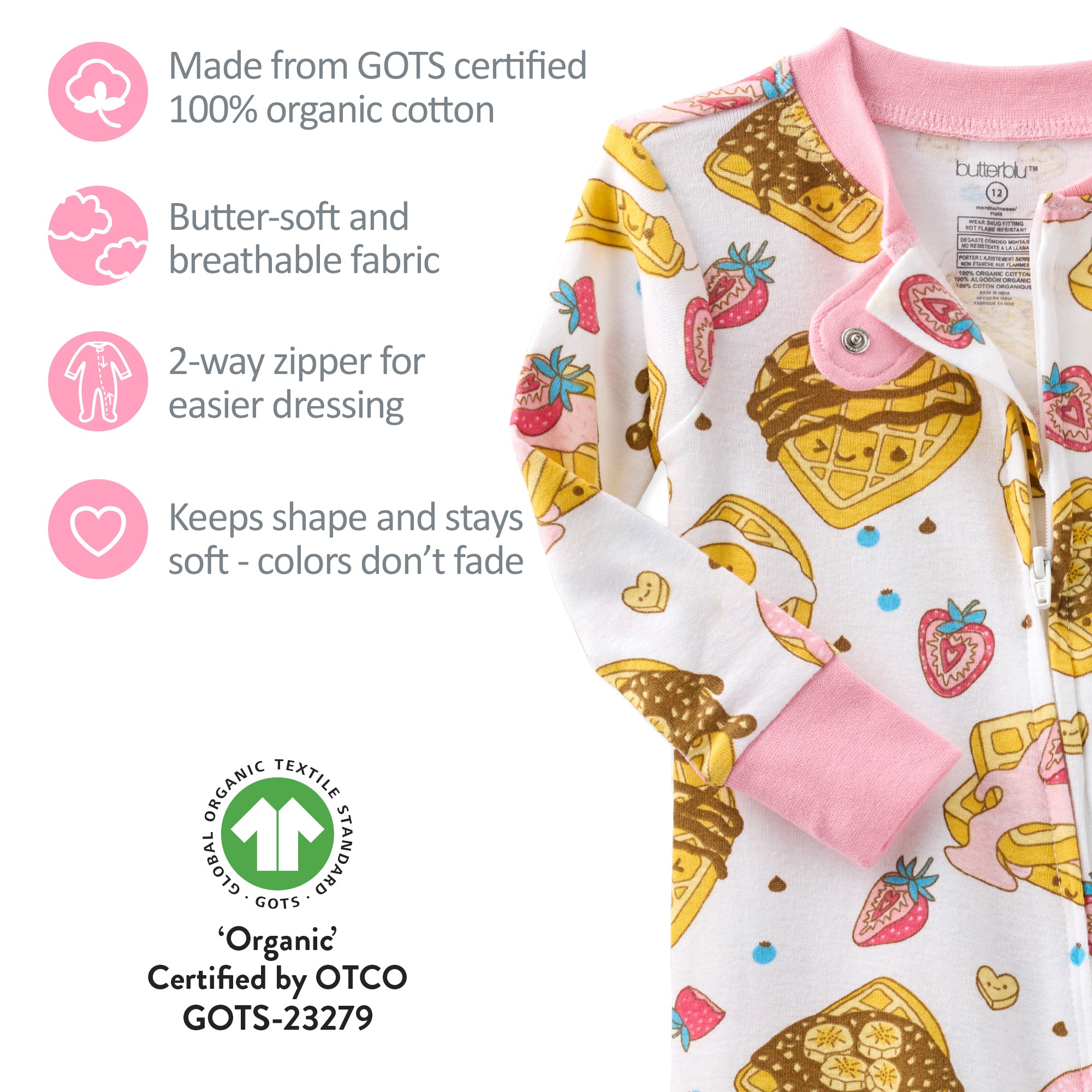 CRUZ Snug Fit Footed Sleeper
