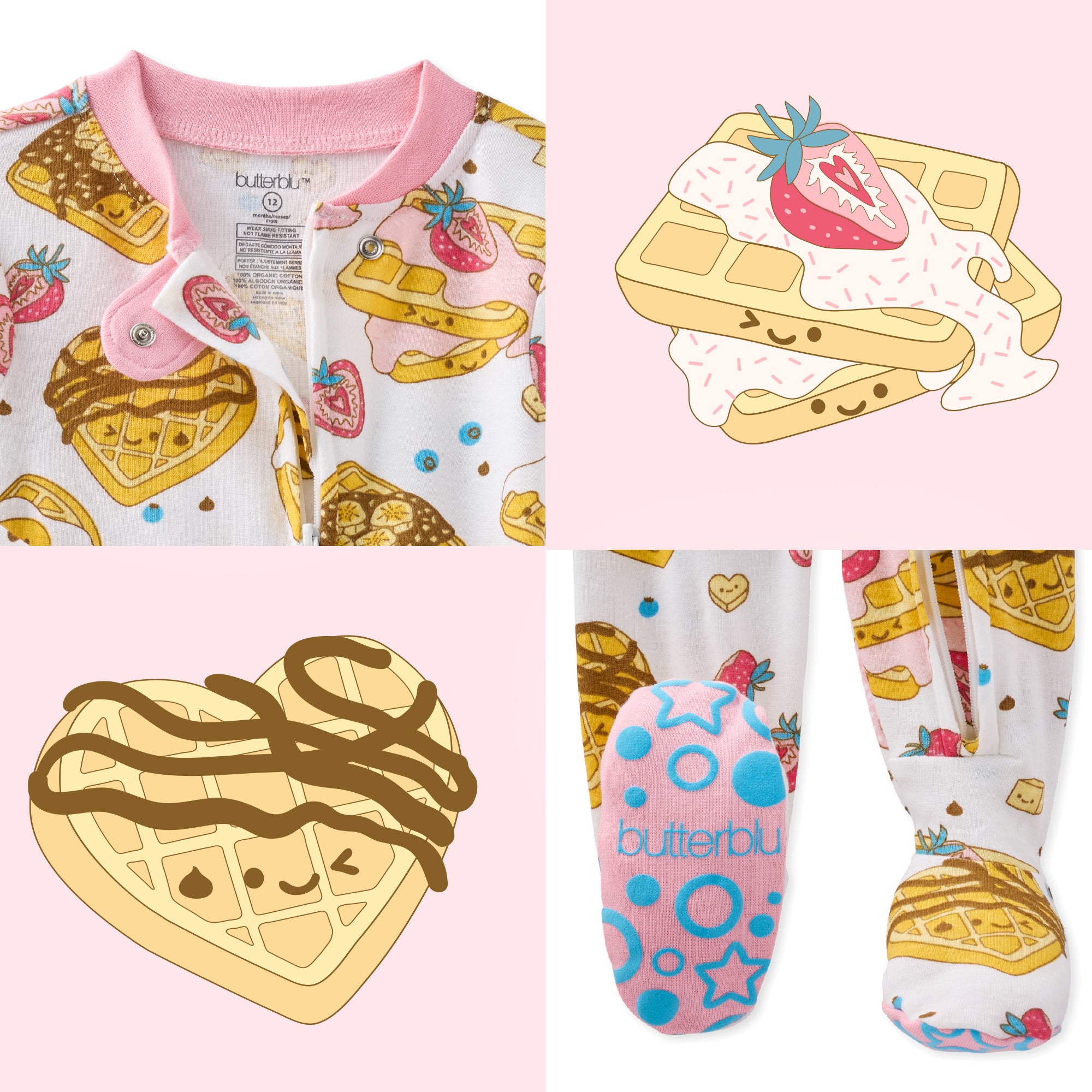 CRUZ Snug Fit Footed Sleeper
