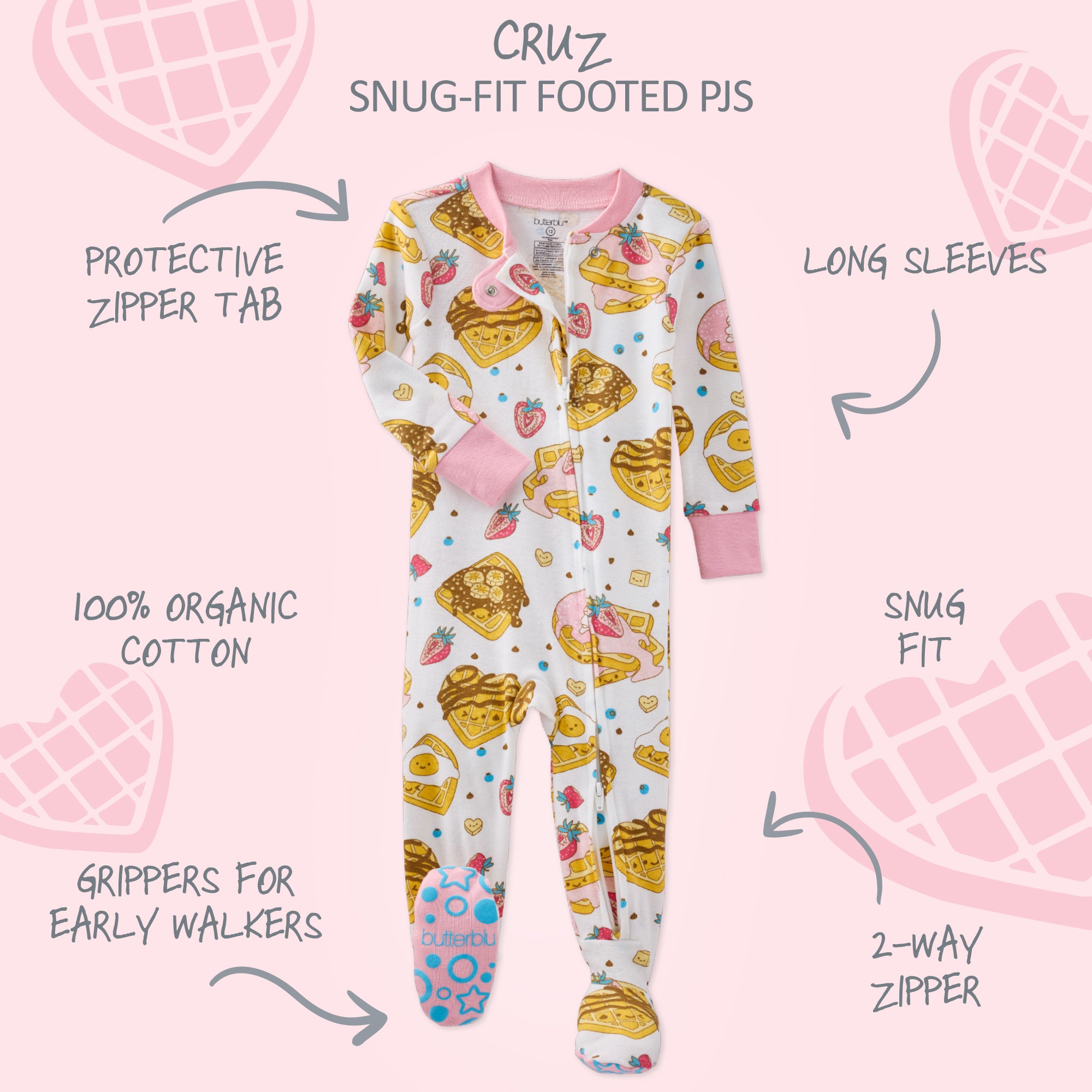 CRUZ Snug Fit Footed Sleeper