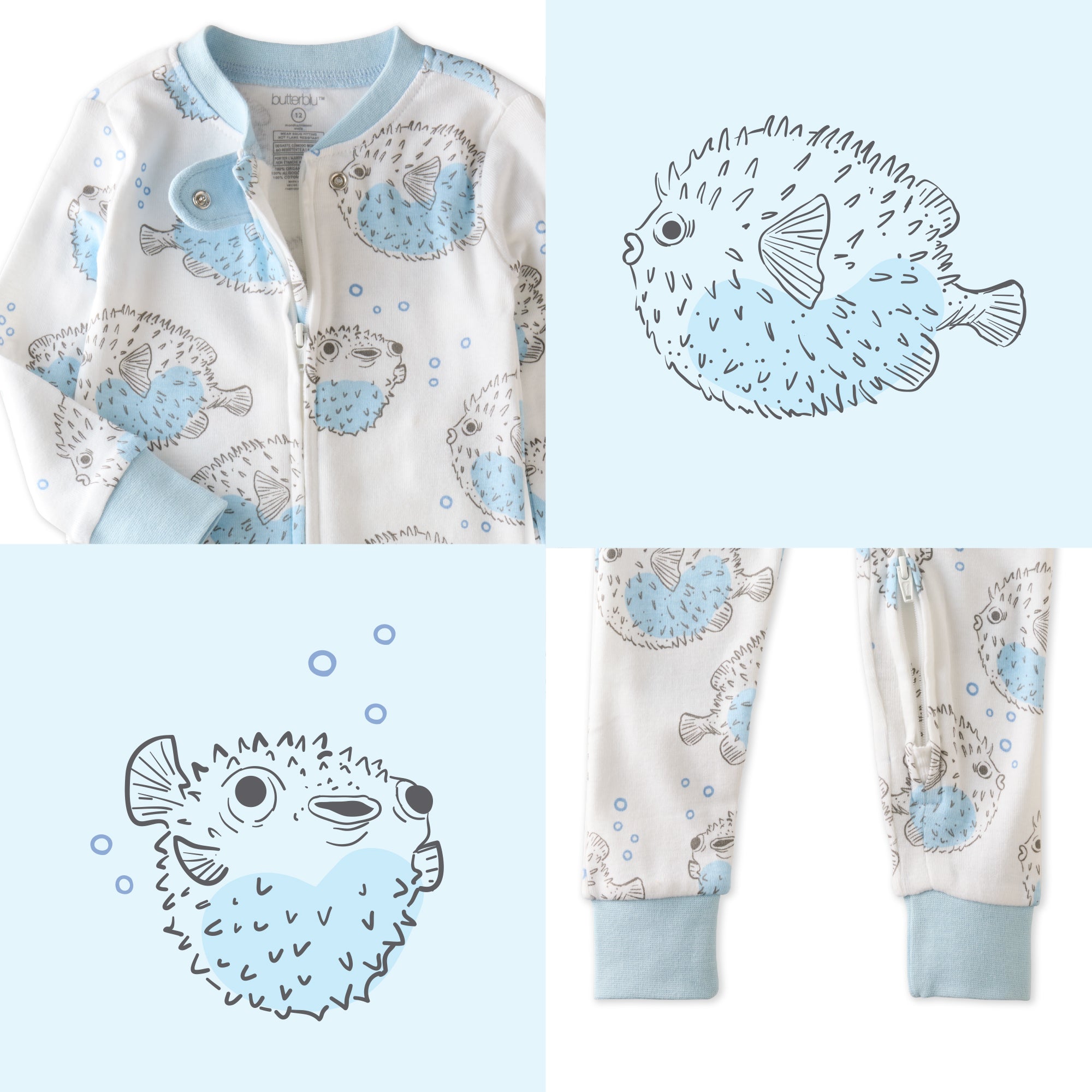 Blowing Bubbles top and bottom pattern collage
