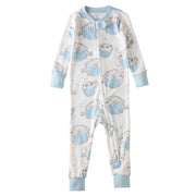 SHAWN onesie footless pajamas in Blowing Bubbles on a white background
