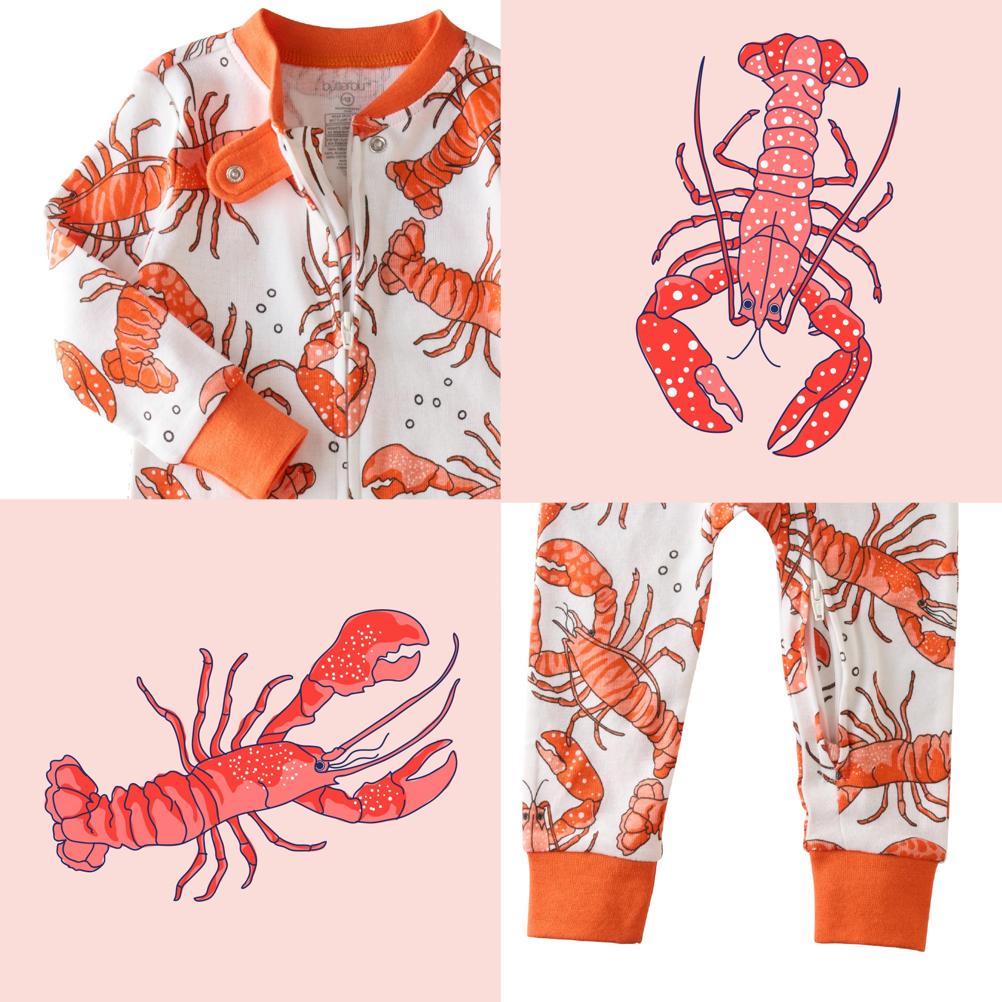 Clawsome top and bottom pattern collage
