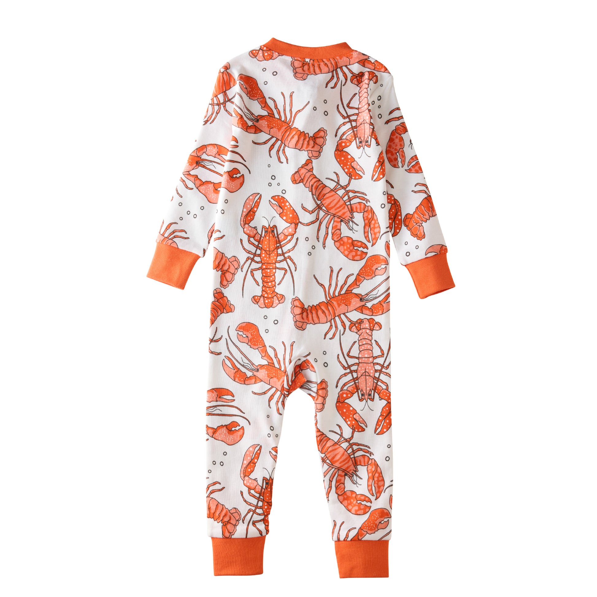 SHAWN  footless onesie pajamas in Clawsome on a white background
