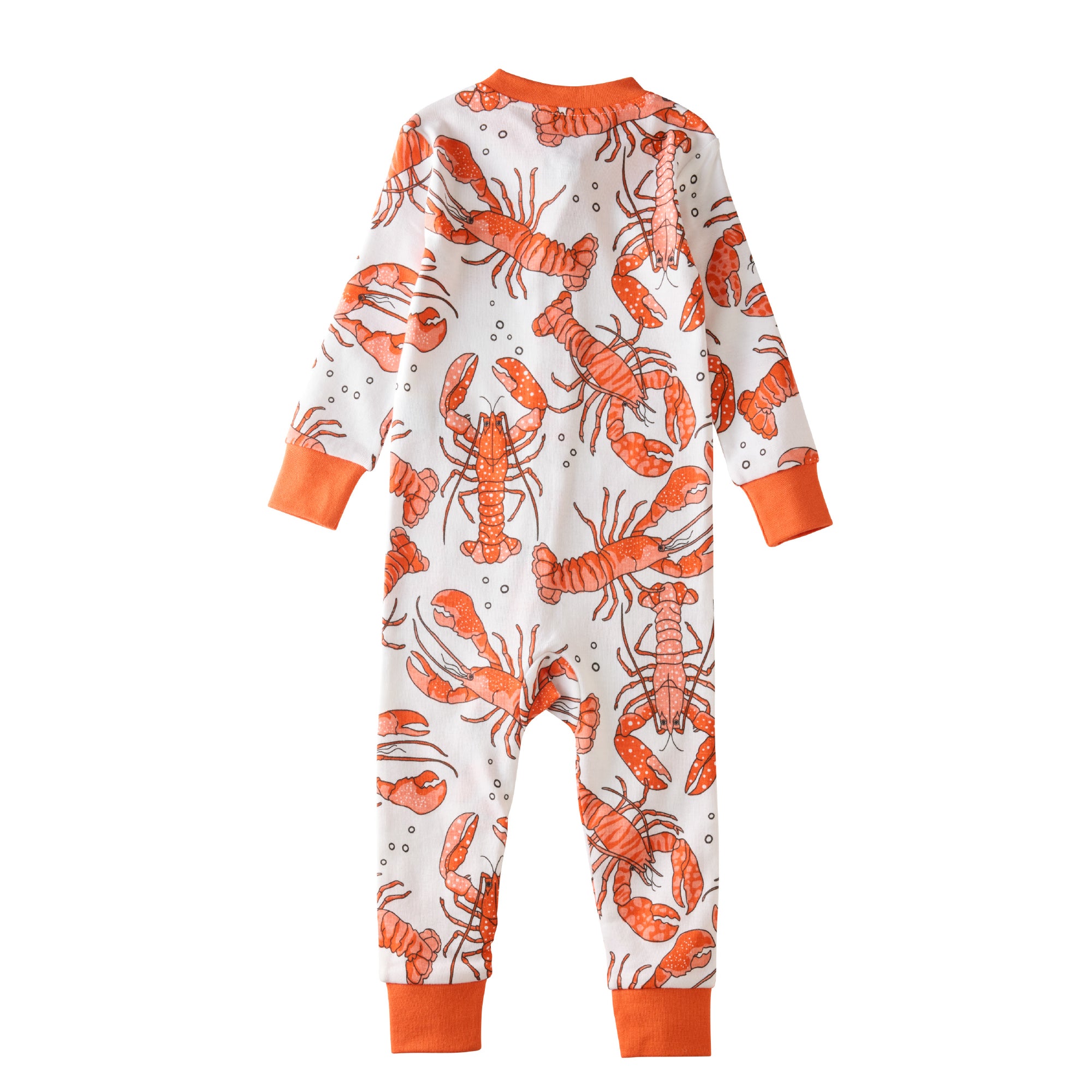 SHAWN  footless onesie pajamas in Clawsome on a white background
