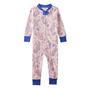 SHAWN onesie pajamas in Horse-Sea on a white background