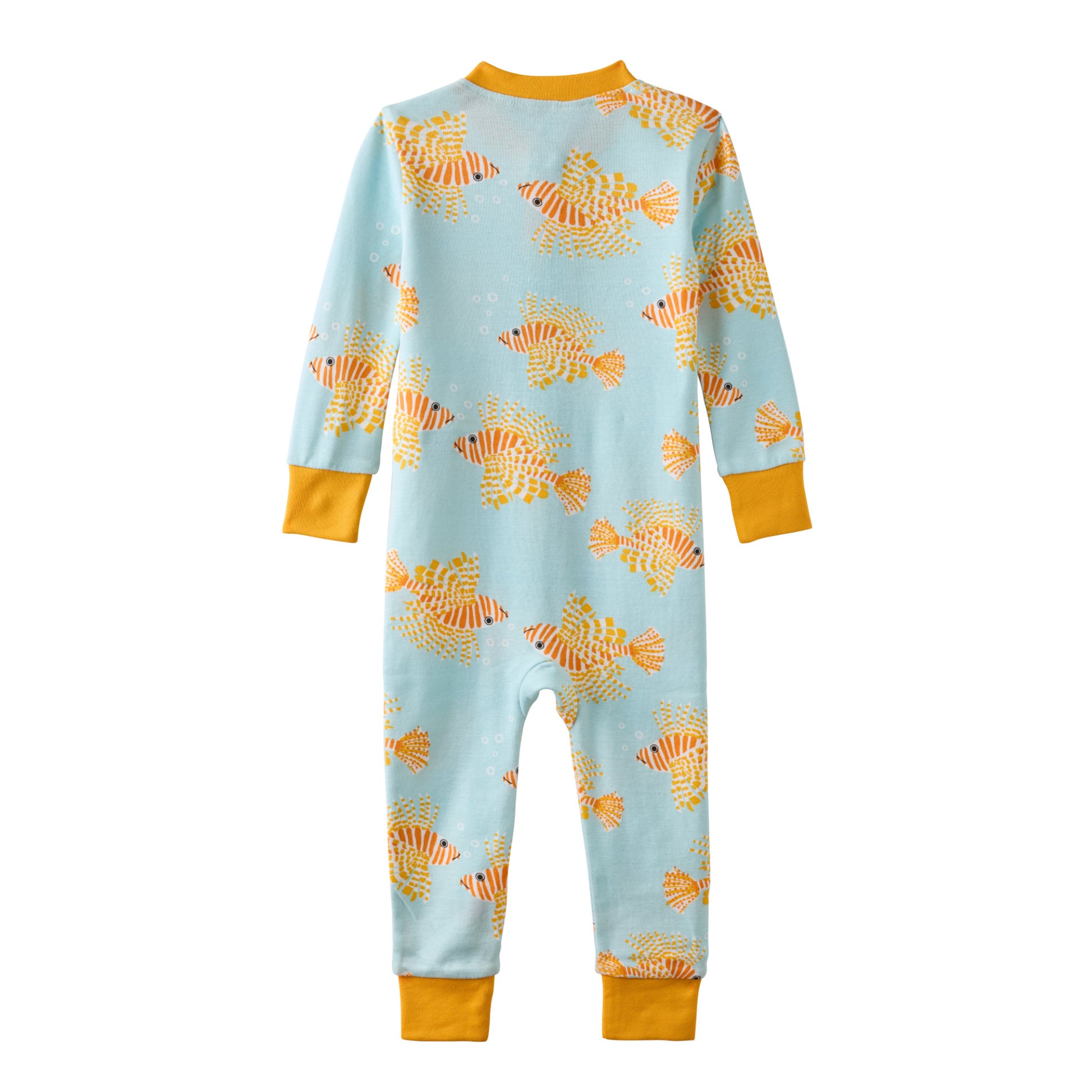 SHAWN onesie pajamas in Lion of the Sea on a white background
