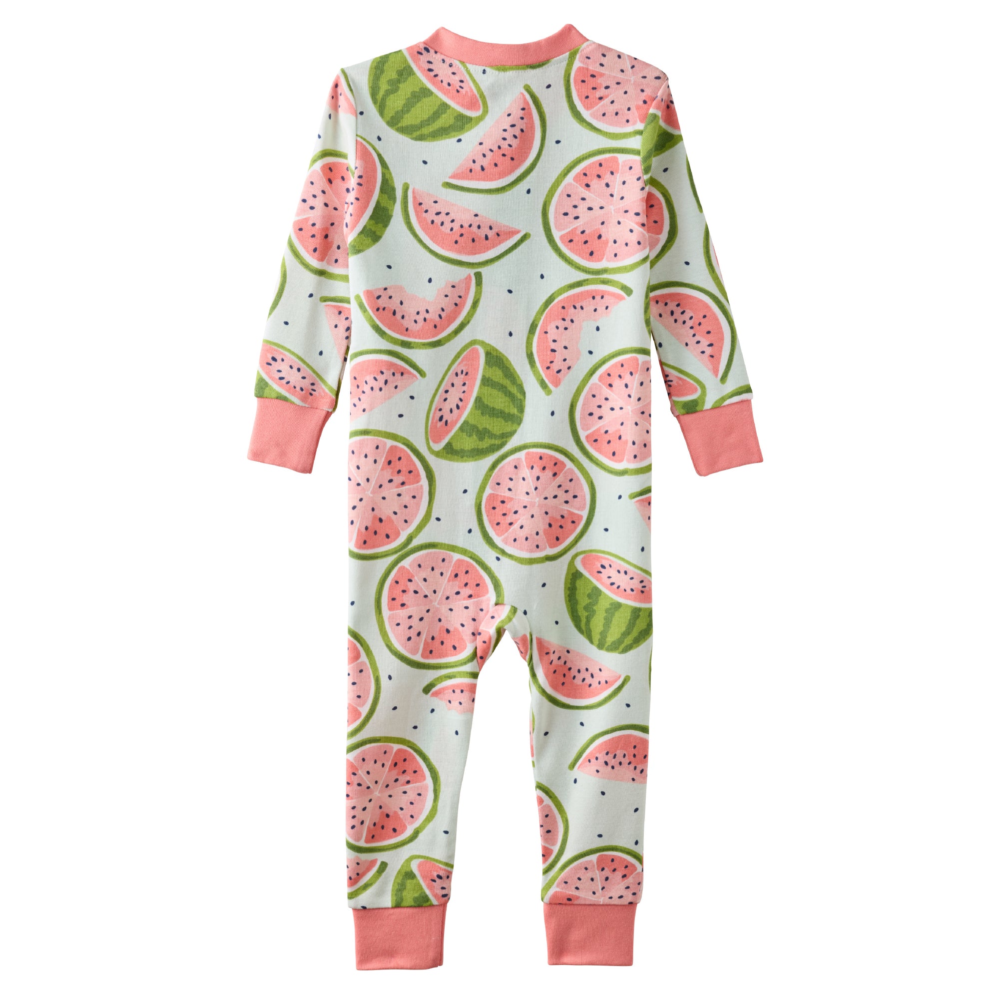 SHAWN onesie pajamas in One in a Melon on a white background
