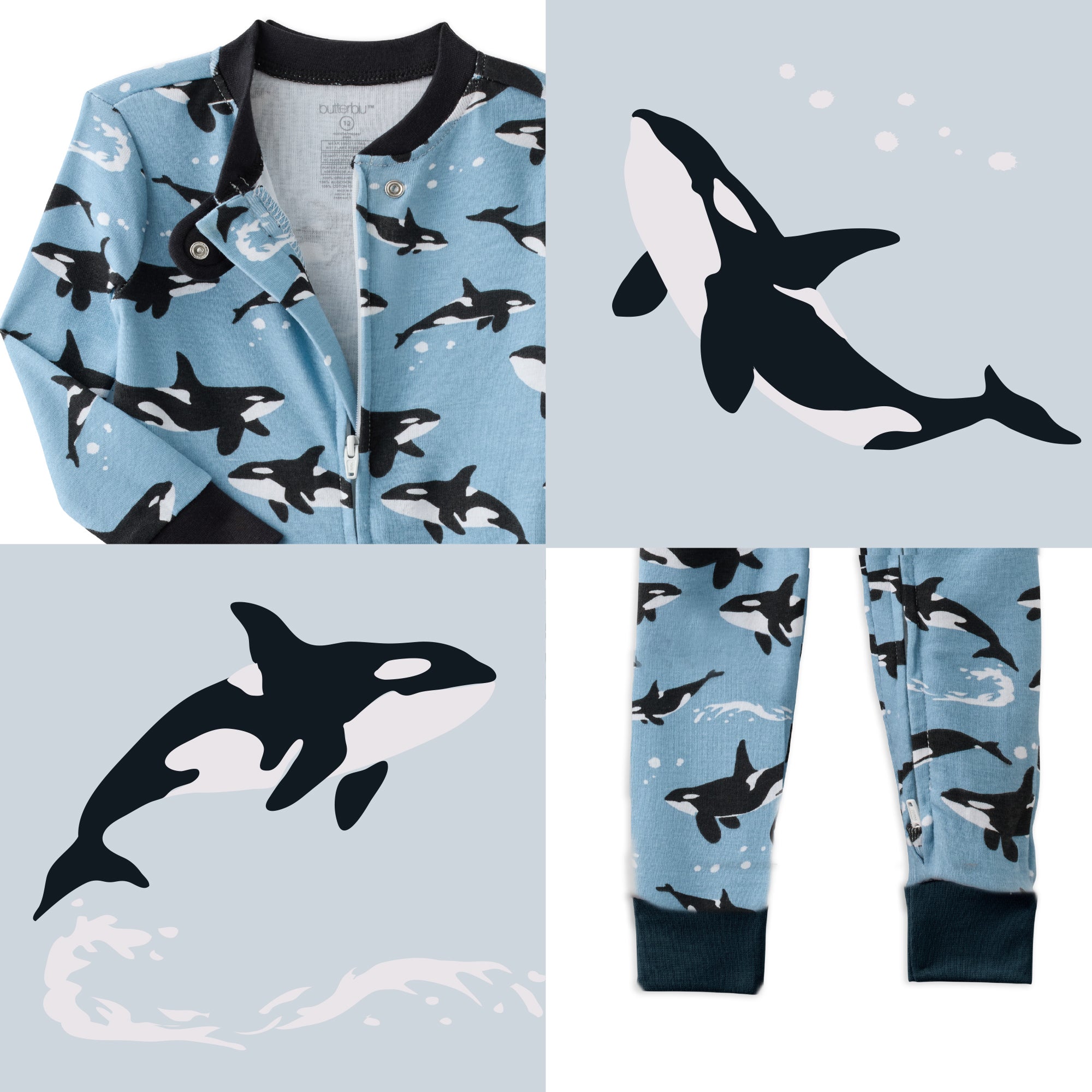 Orkids top and bottom pattern collage

