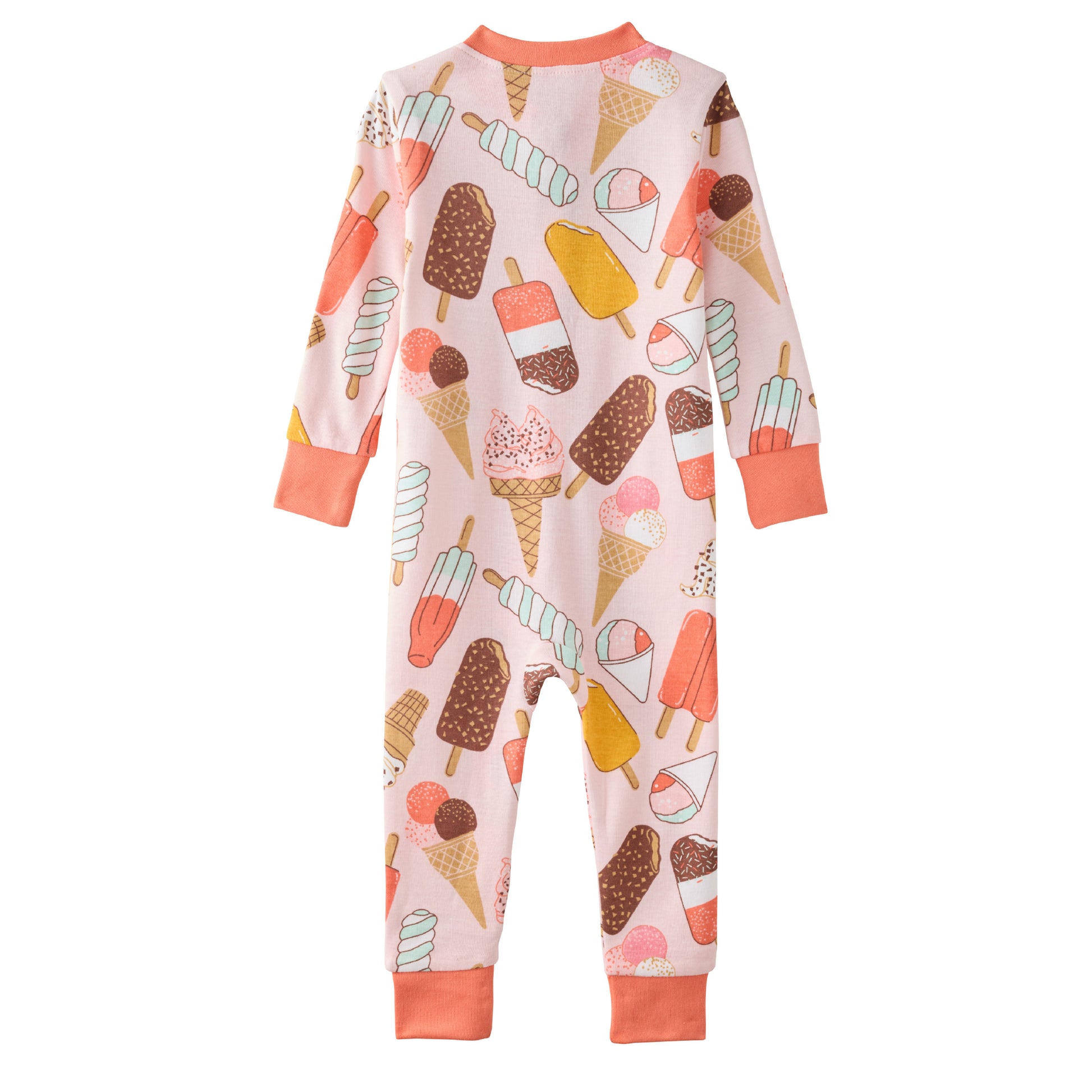 SHAWN onesie pajamas in The Scoop on a white background

