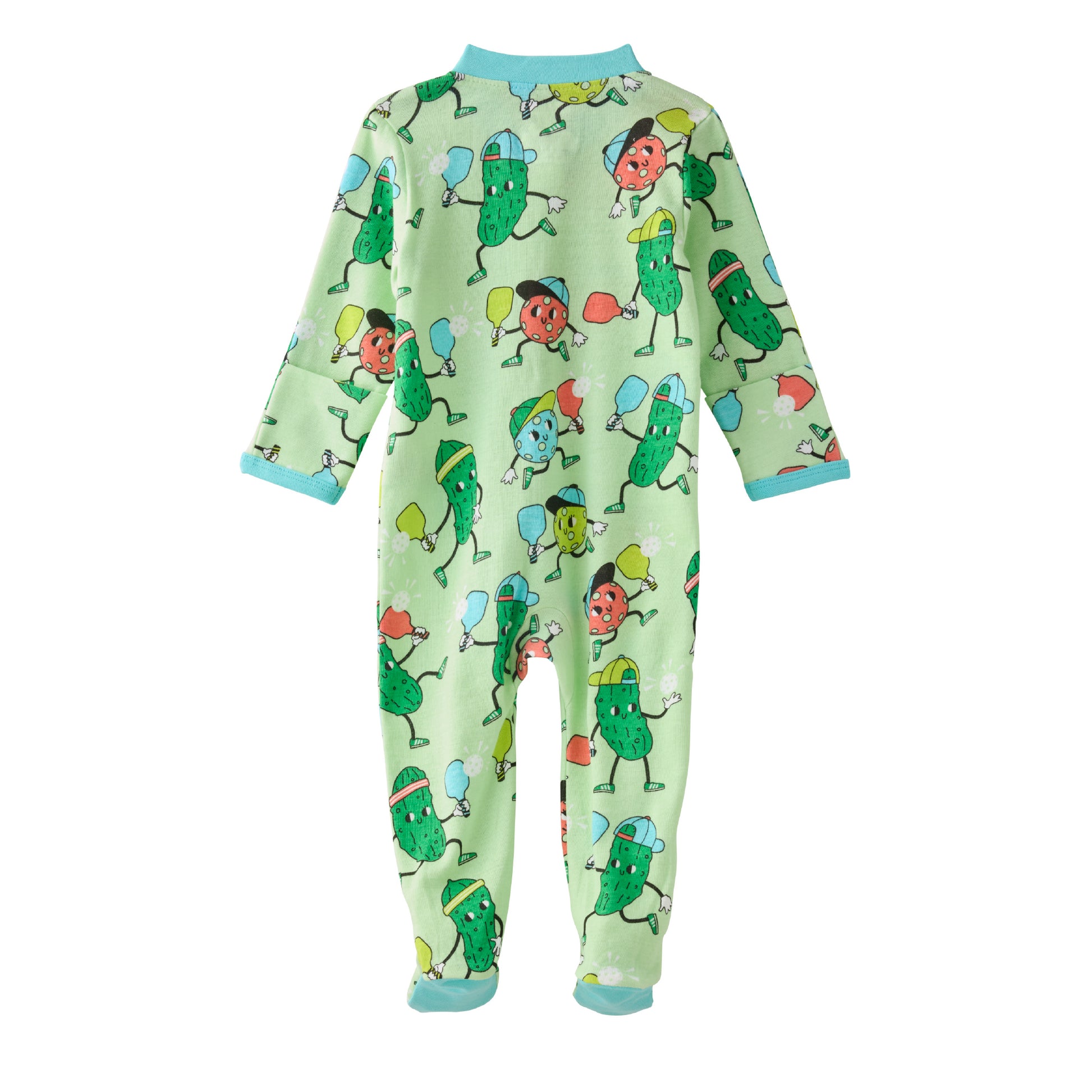 Back of Pickle Balllin' Pajamas on a white background