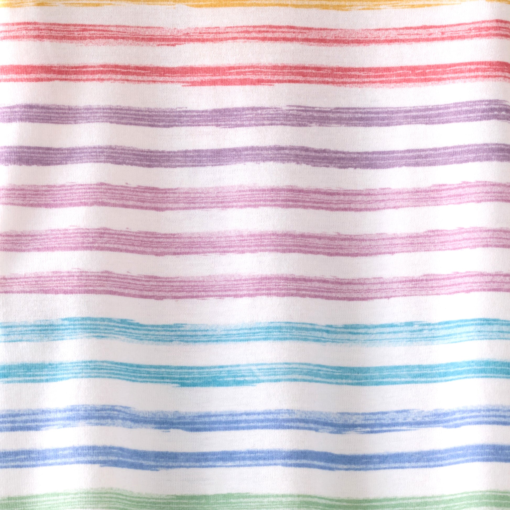 Striped fabric with multicolor horizontal lines on a white background