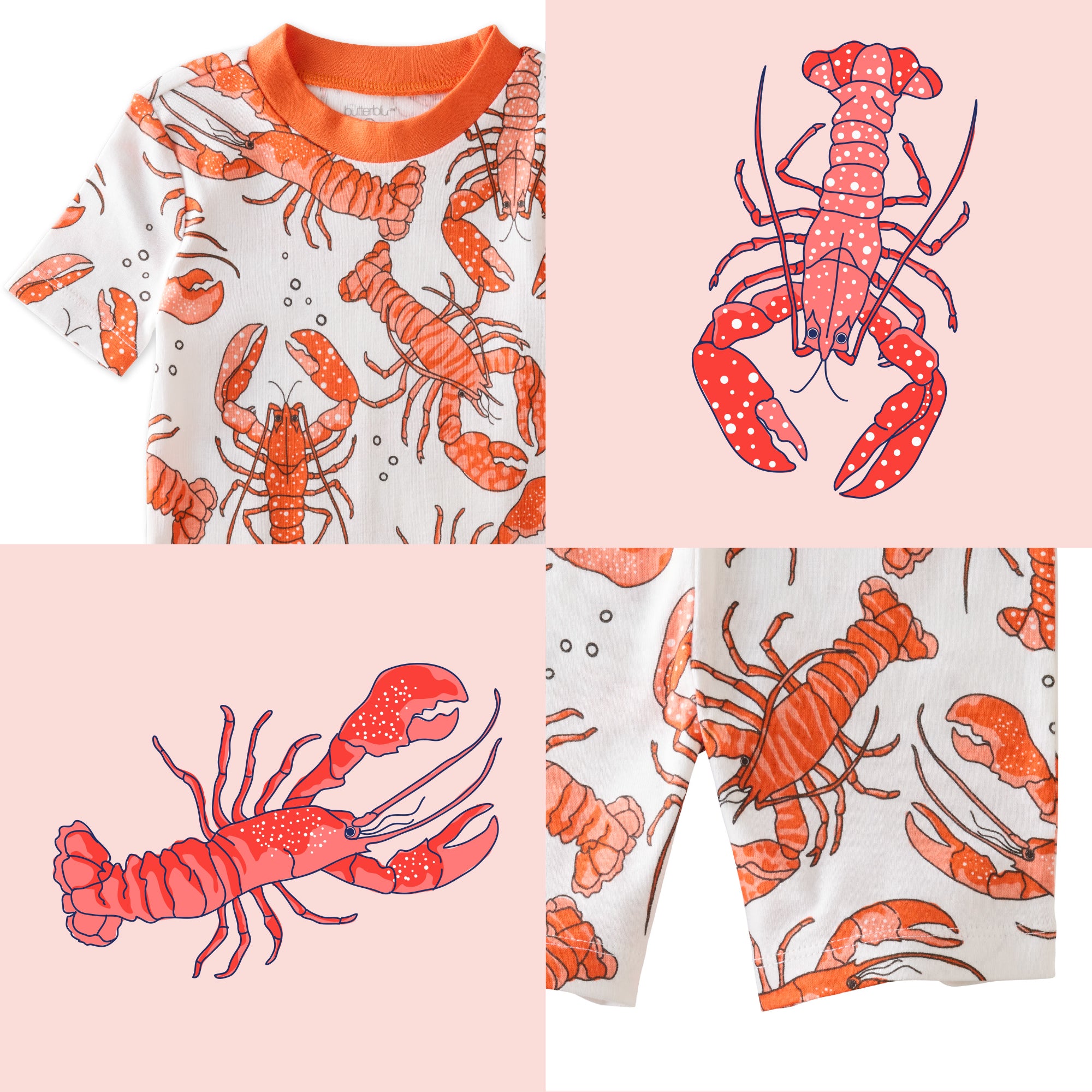Clawsome top and bottom pattern collage
