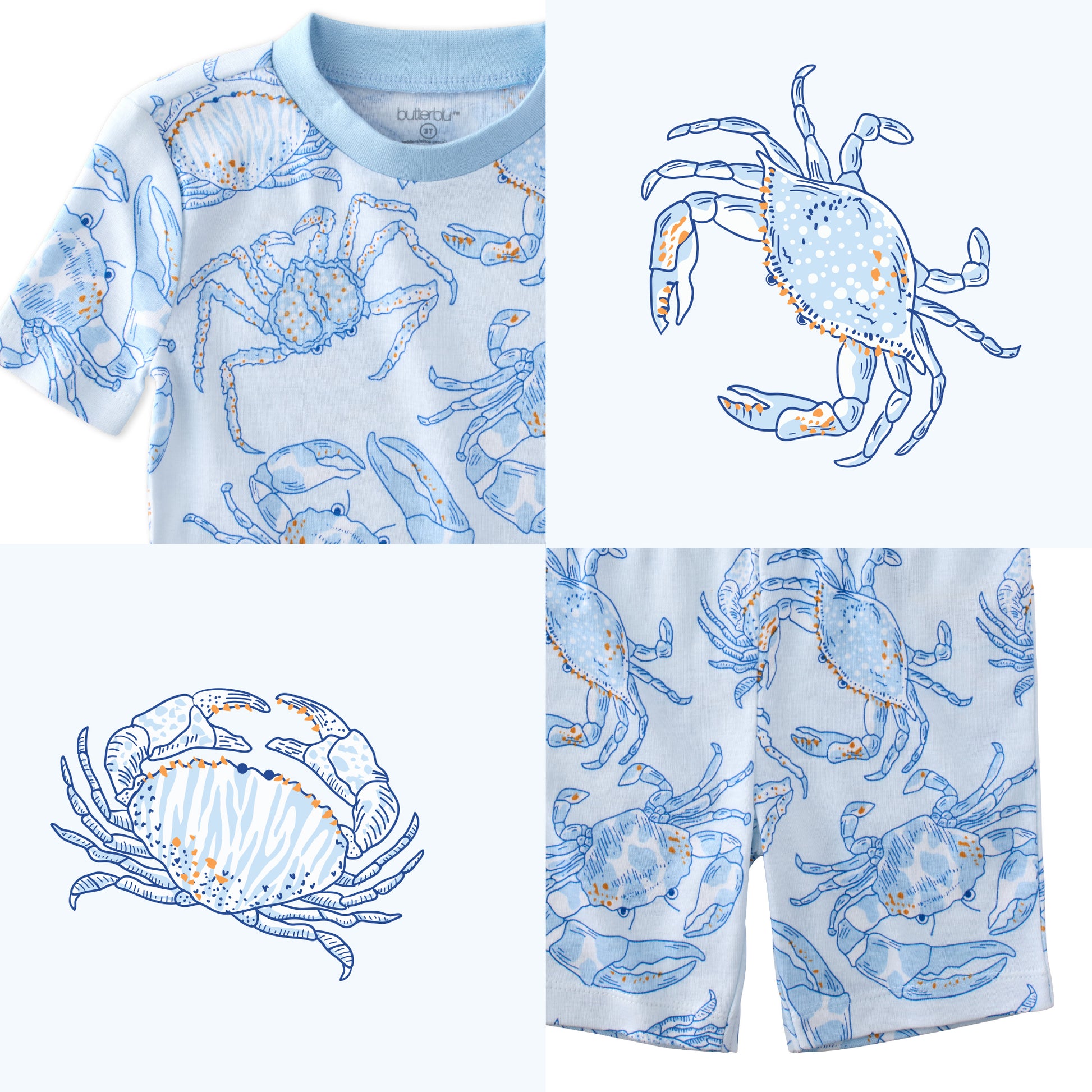 Happy Snappy top and bottom pattern collage
