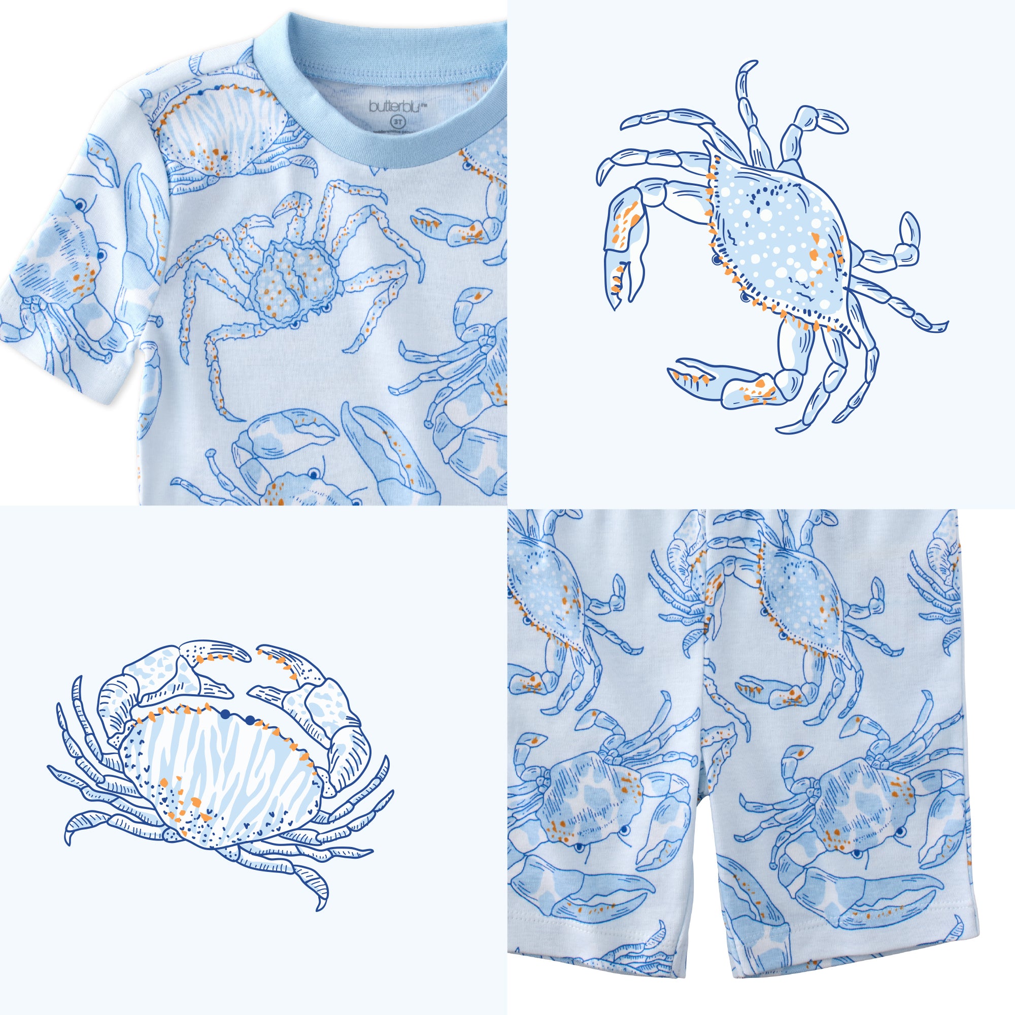Happy Snappy top and bottom pattern collage
