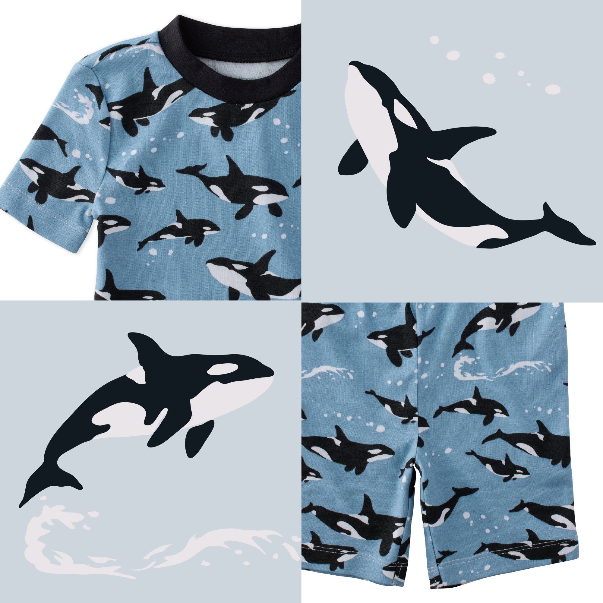 Orkids top and bottom pattern collage
