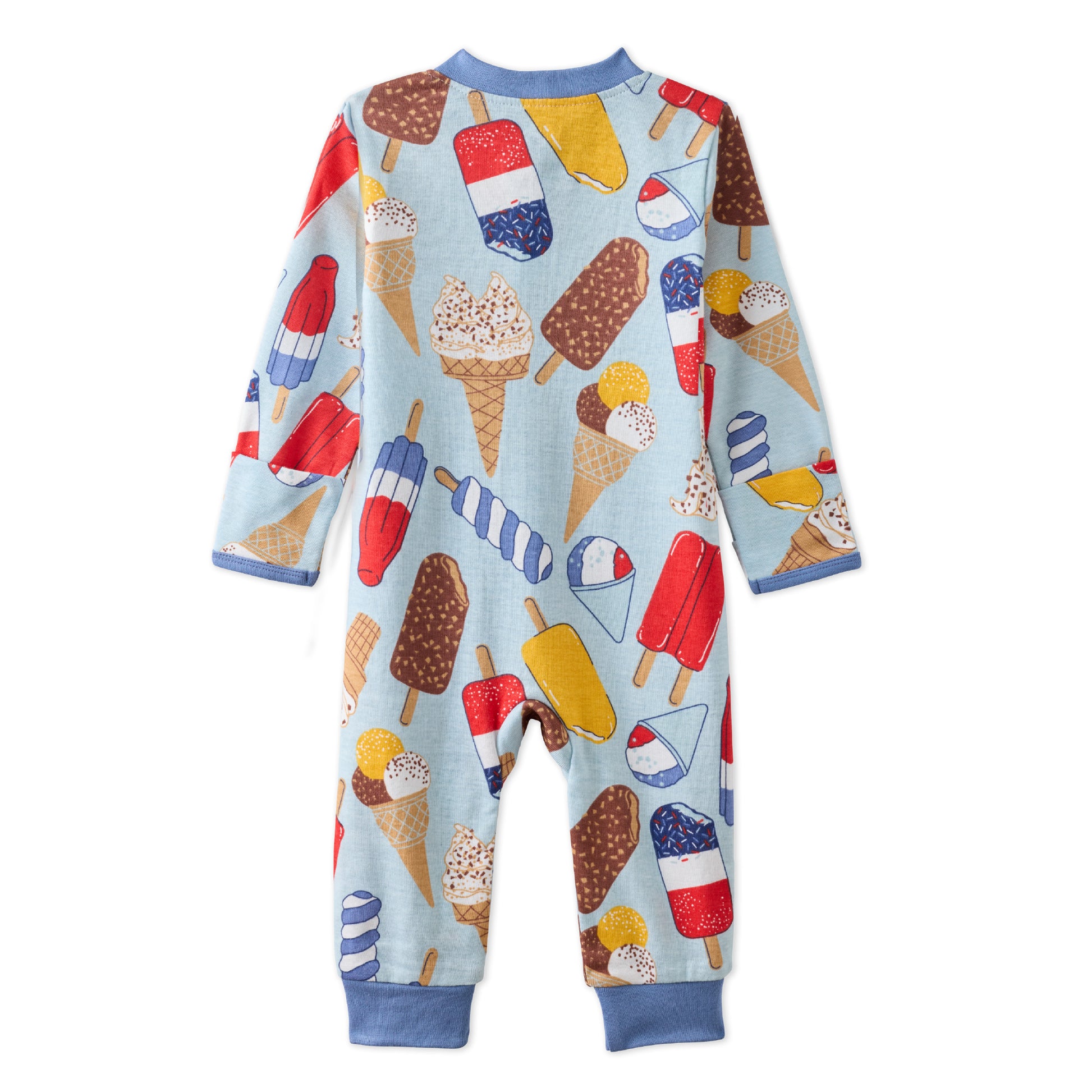 SHADOW onesie pajamas in Chill Out on a white background
