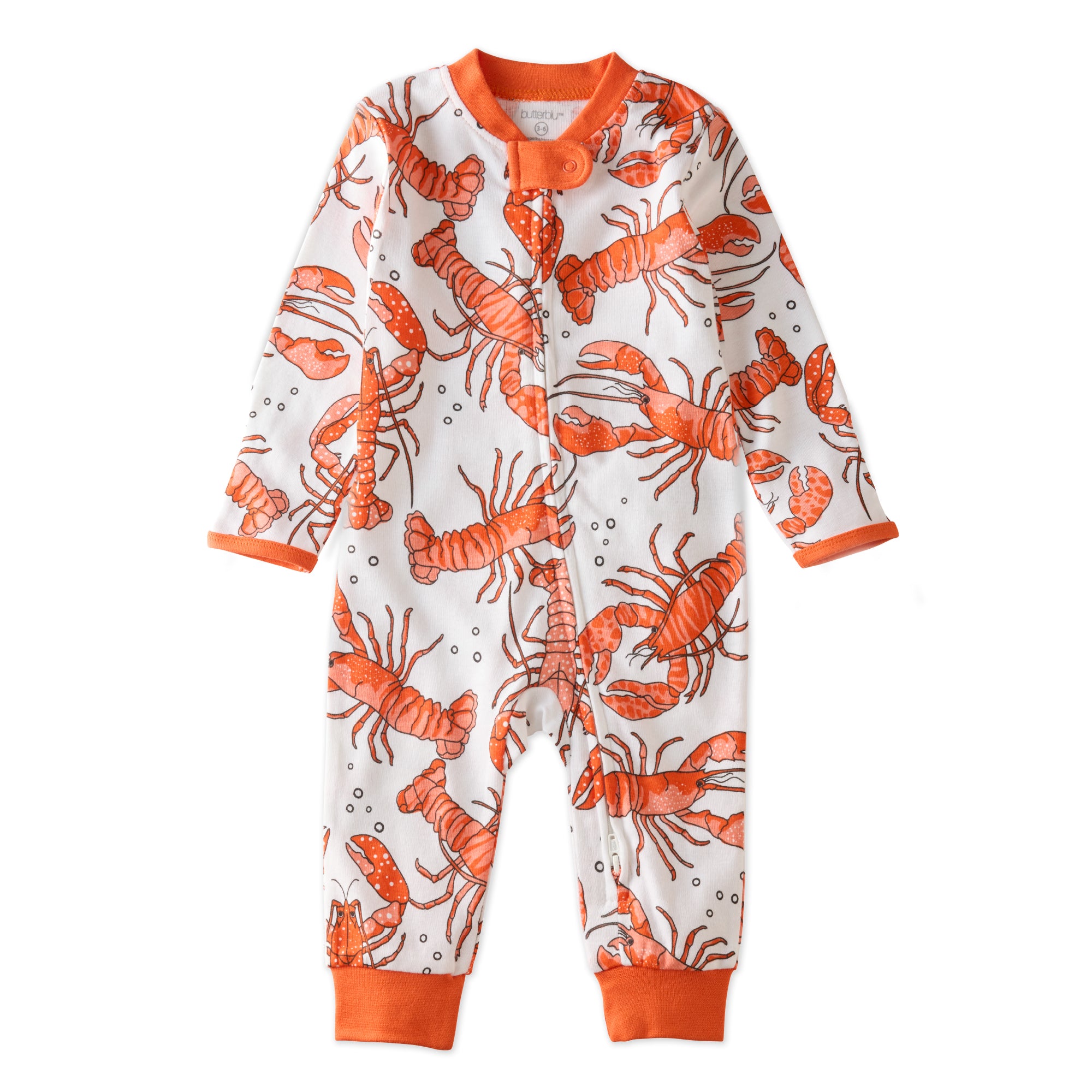SHADOW onesie pajamas in Clawsome on a white background
