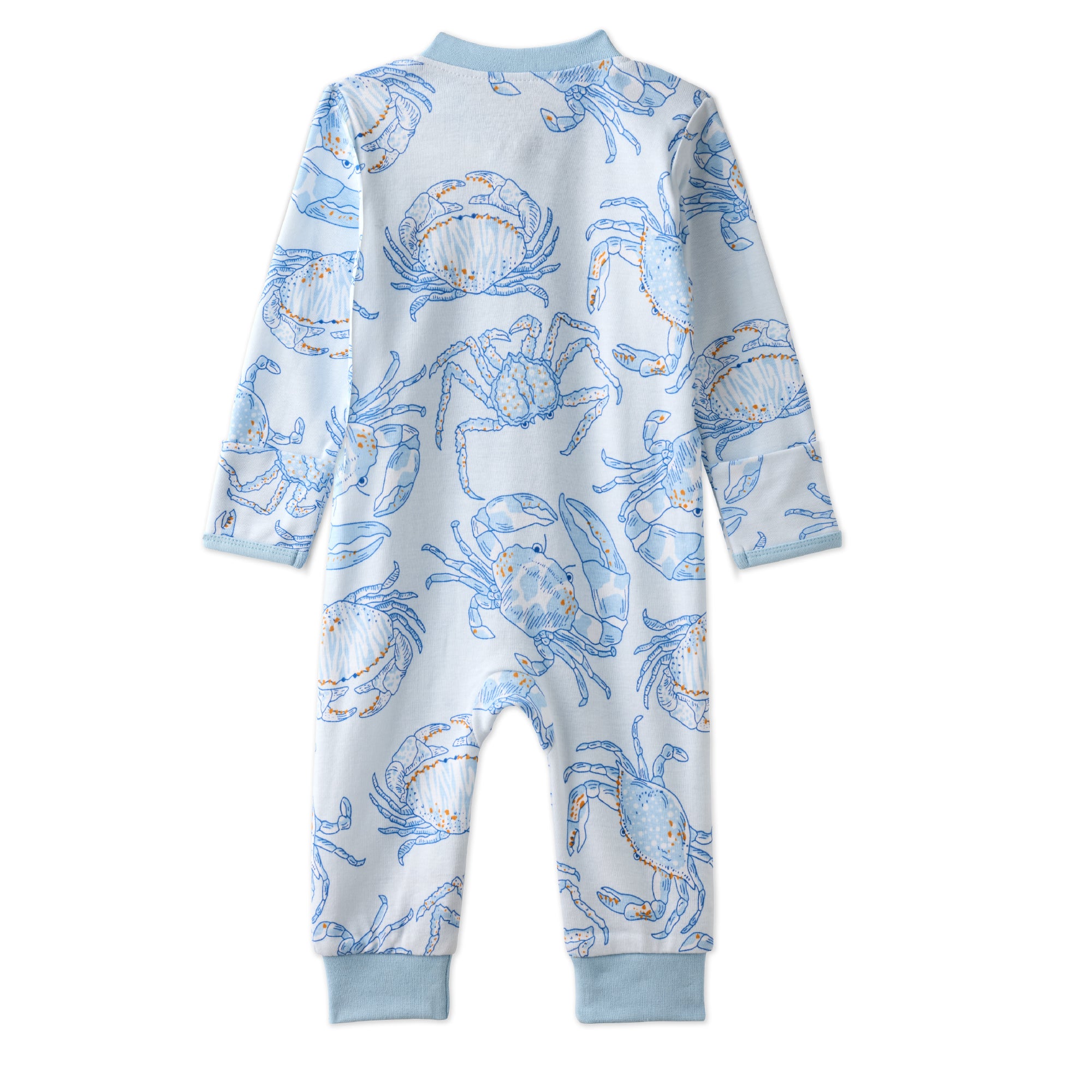 SHADOW onesie pajamas in Happy Snappy on a white background
