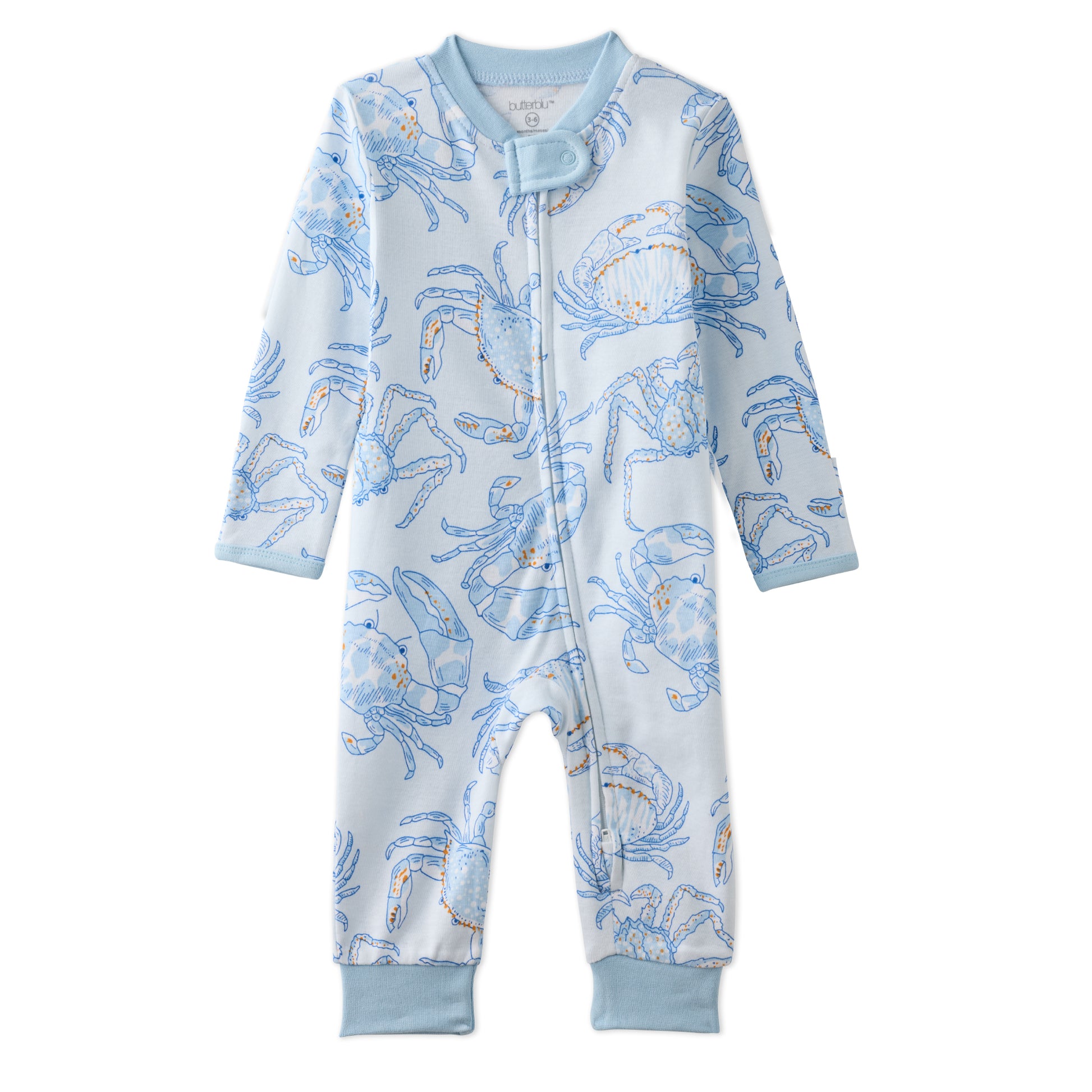 SHADOW onesie pajamas in Happy Snappy on a white background
