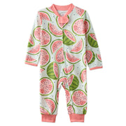 SHADOW onesie pajamas in One in a Melon on a white background