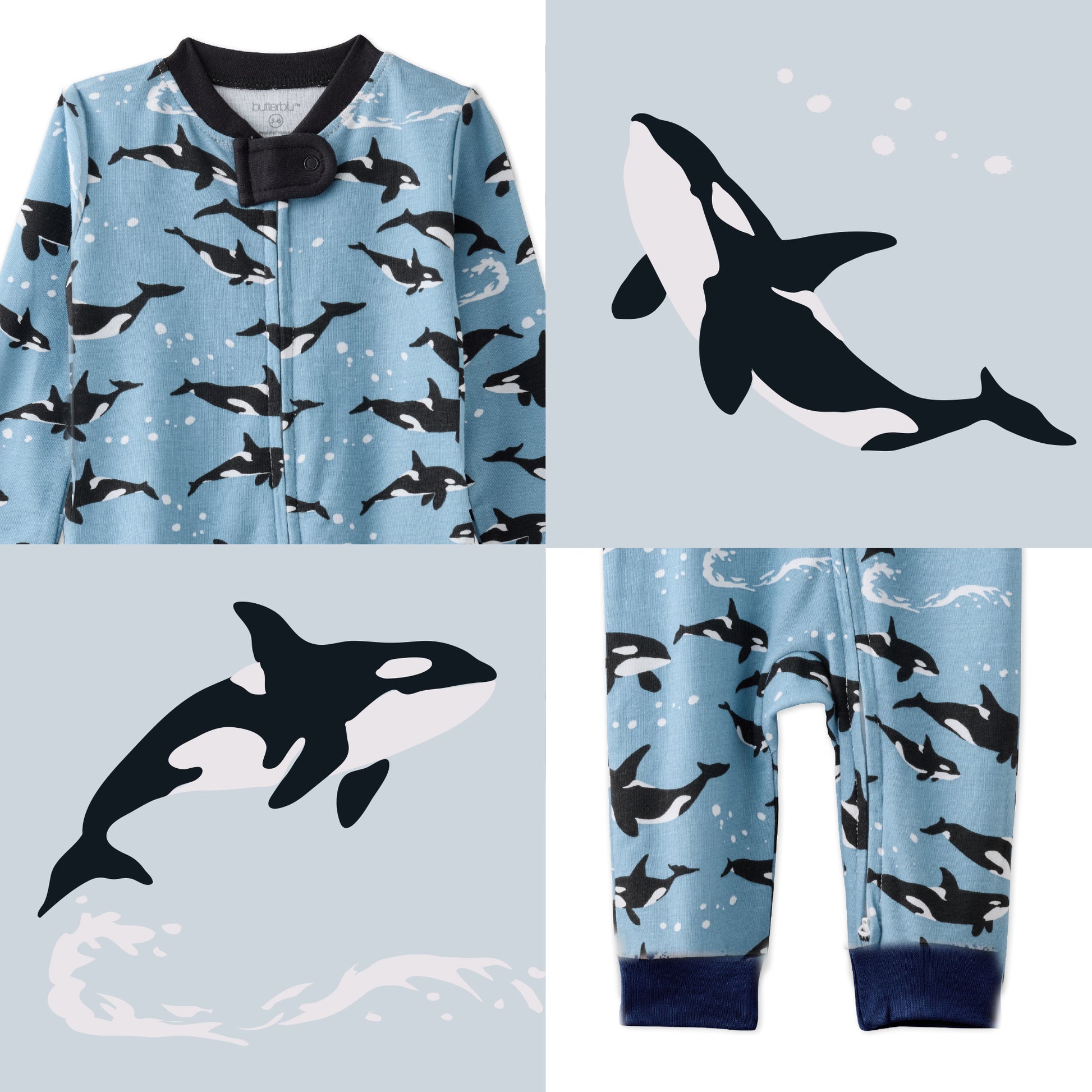 Orkids top and bottom pattern collage