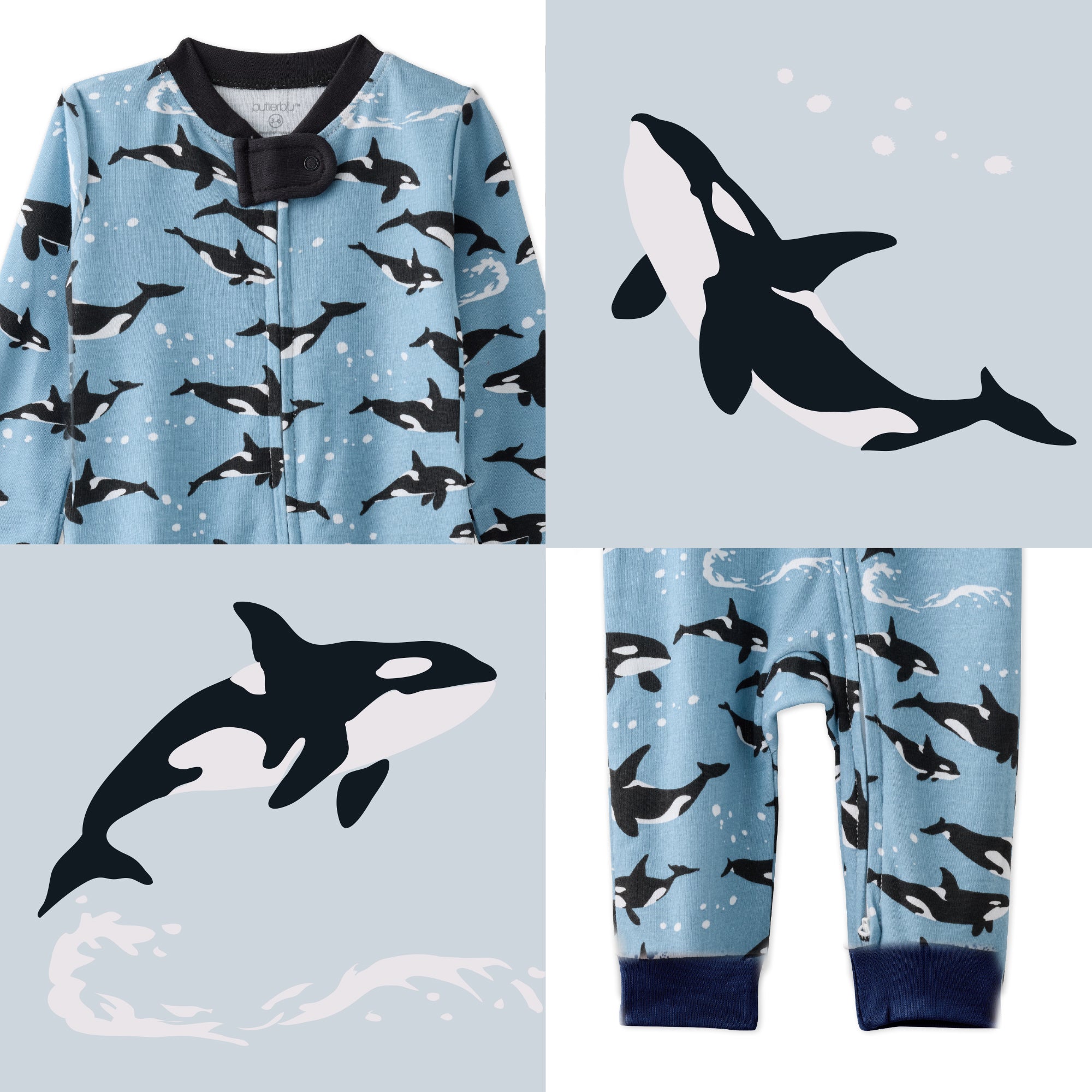 Orkids top and bottom pattern collage