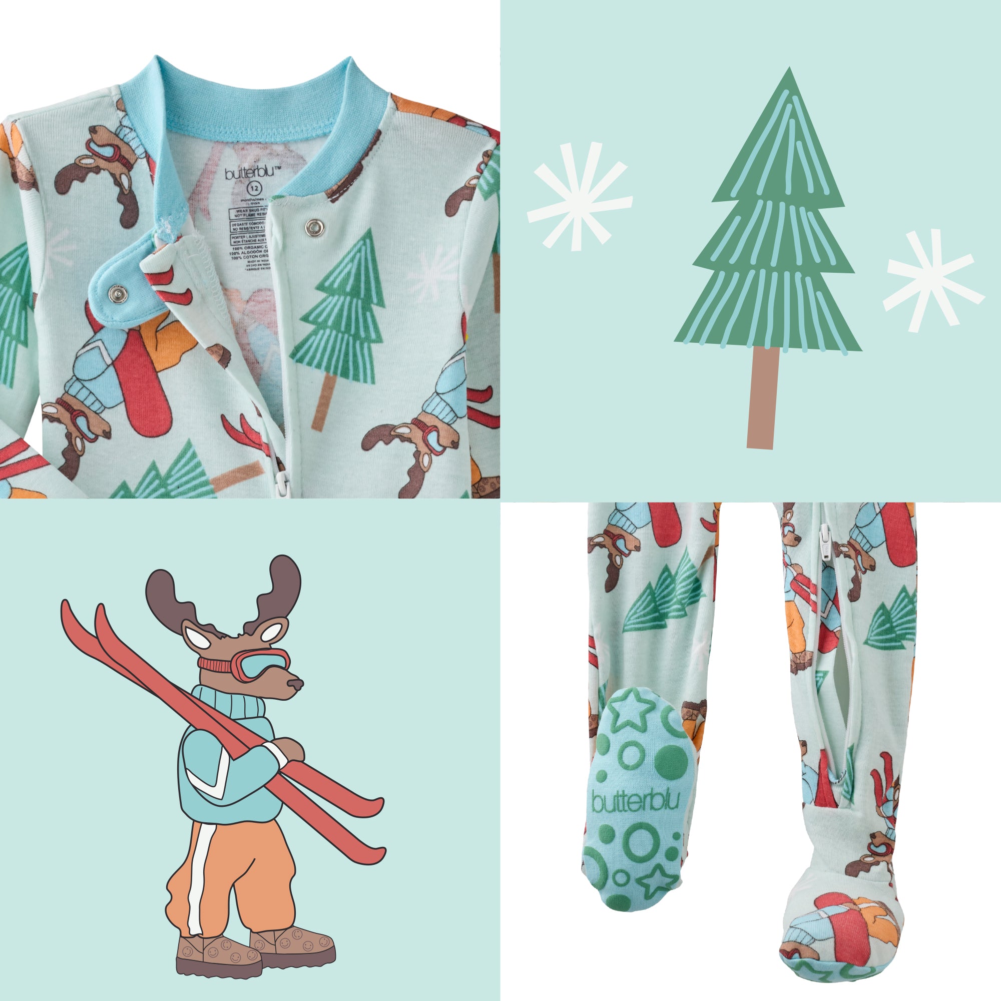 CRUZ Snug Fit Footed Sleeper